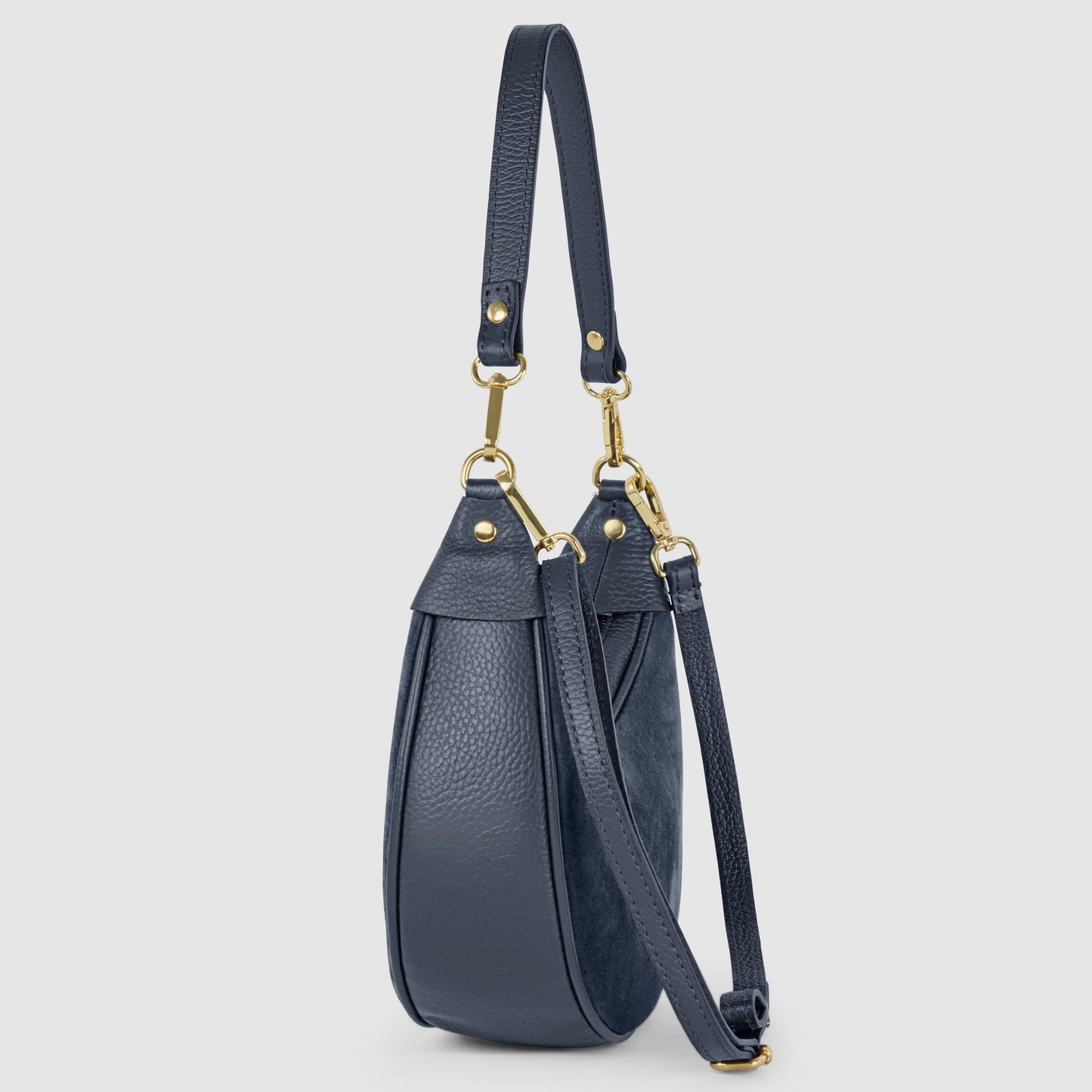 Italian Genuine Suede & Calf Leather Shoulder Bag 222024