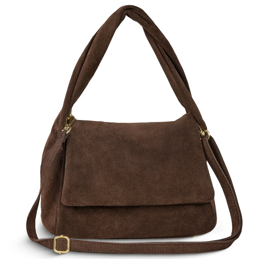 Italian Genuine Suede Top-Handle Bag 262495