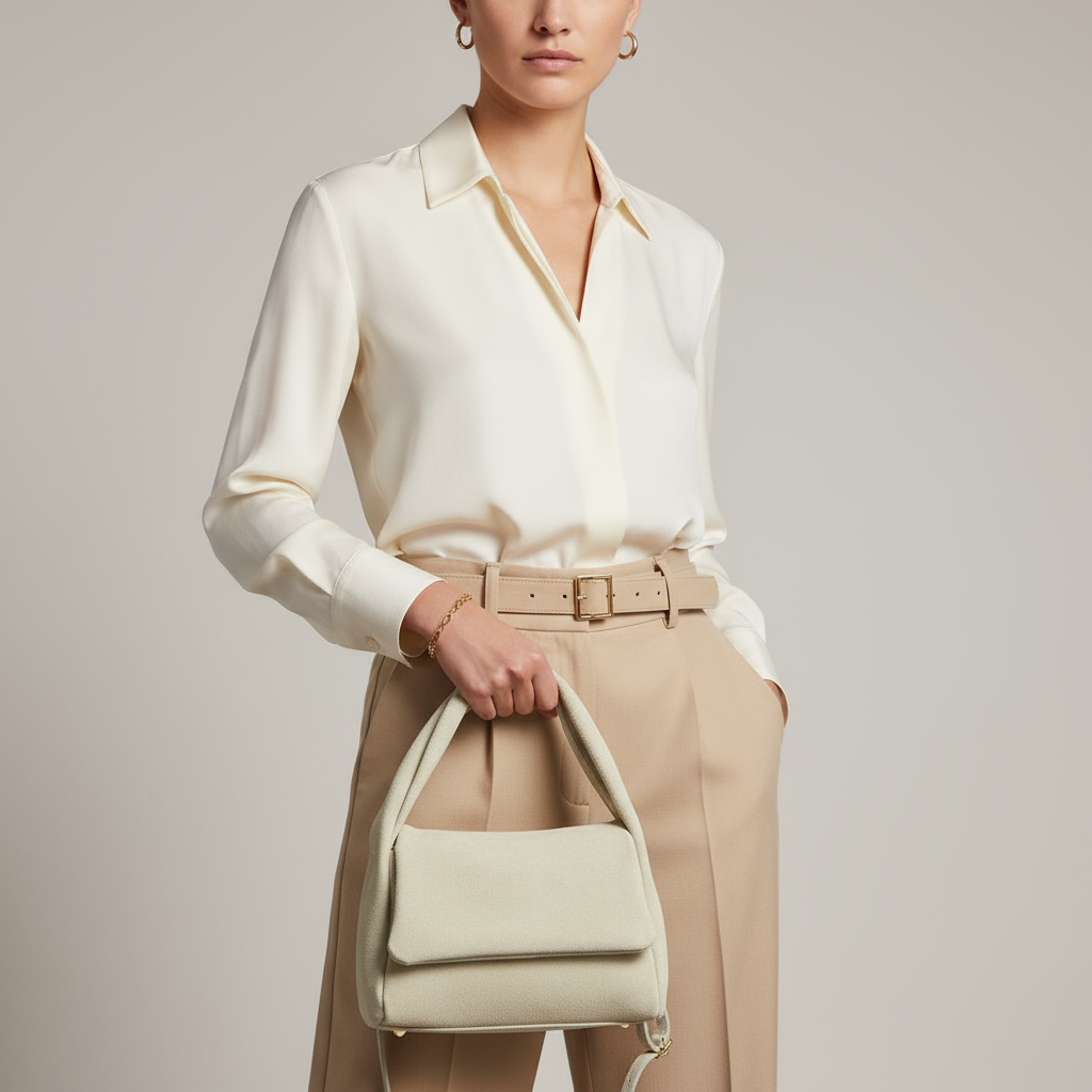 Italian Genuine Suede Top-Handle Bag 262495