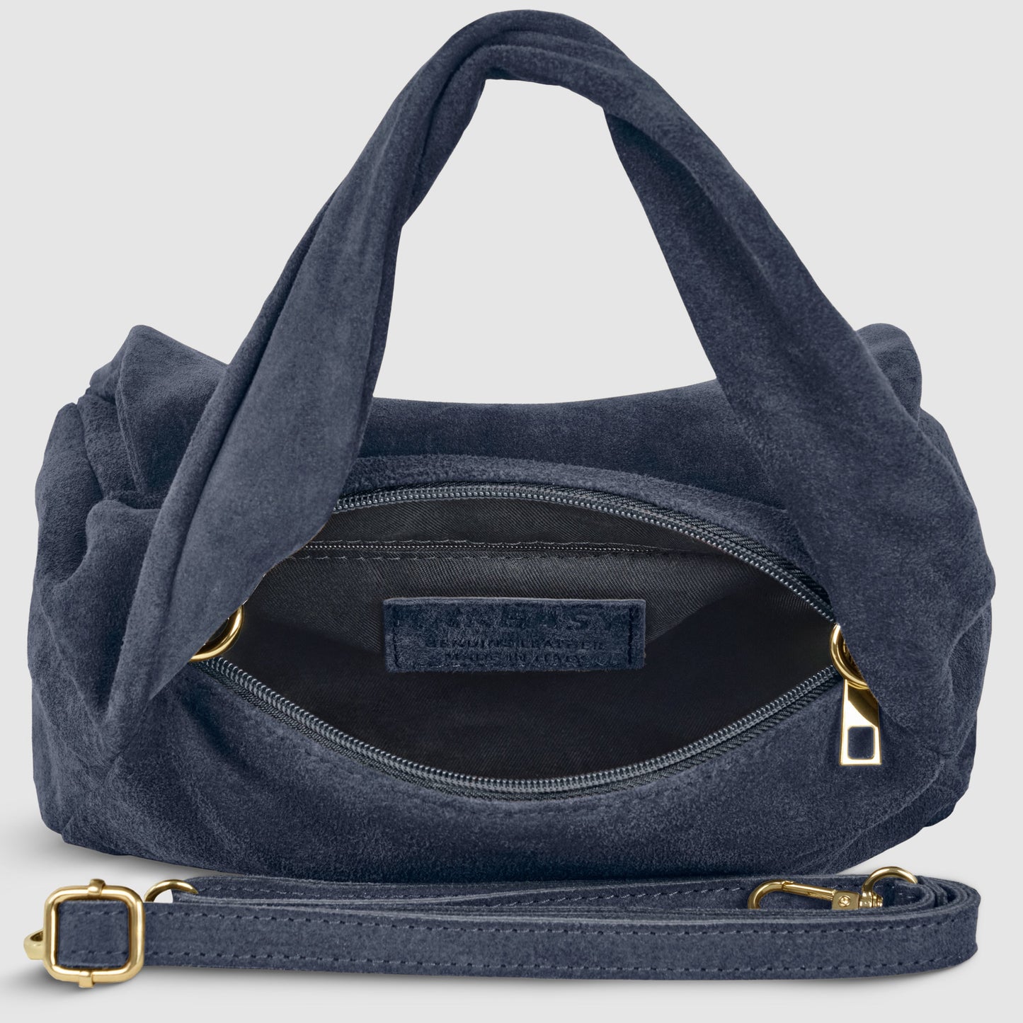 Italian Genuine Suede Top-Handle Bag 262495