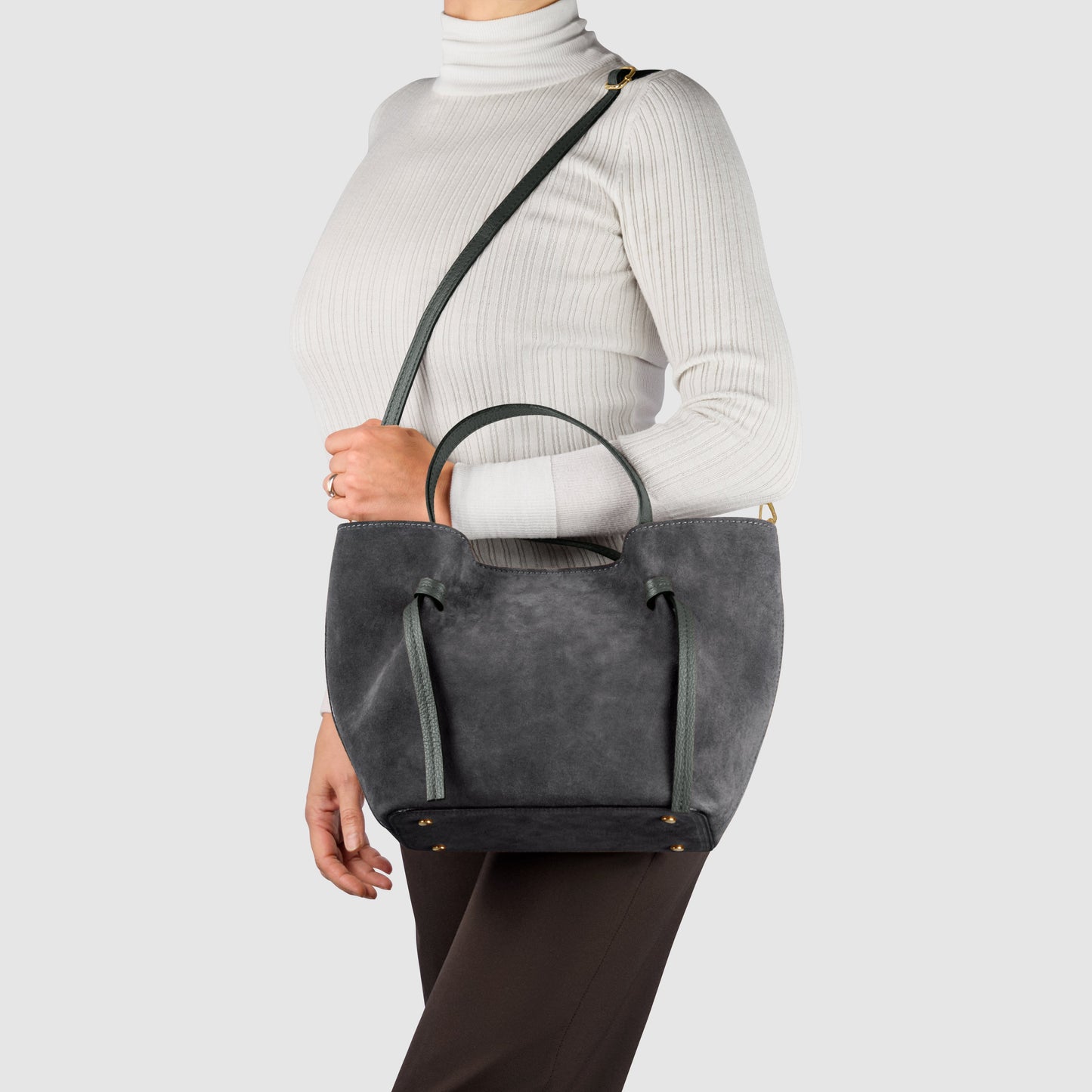 Italian Genuine Suede Tote Bag 292730