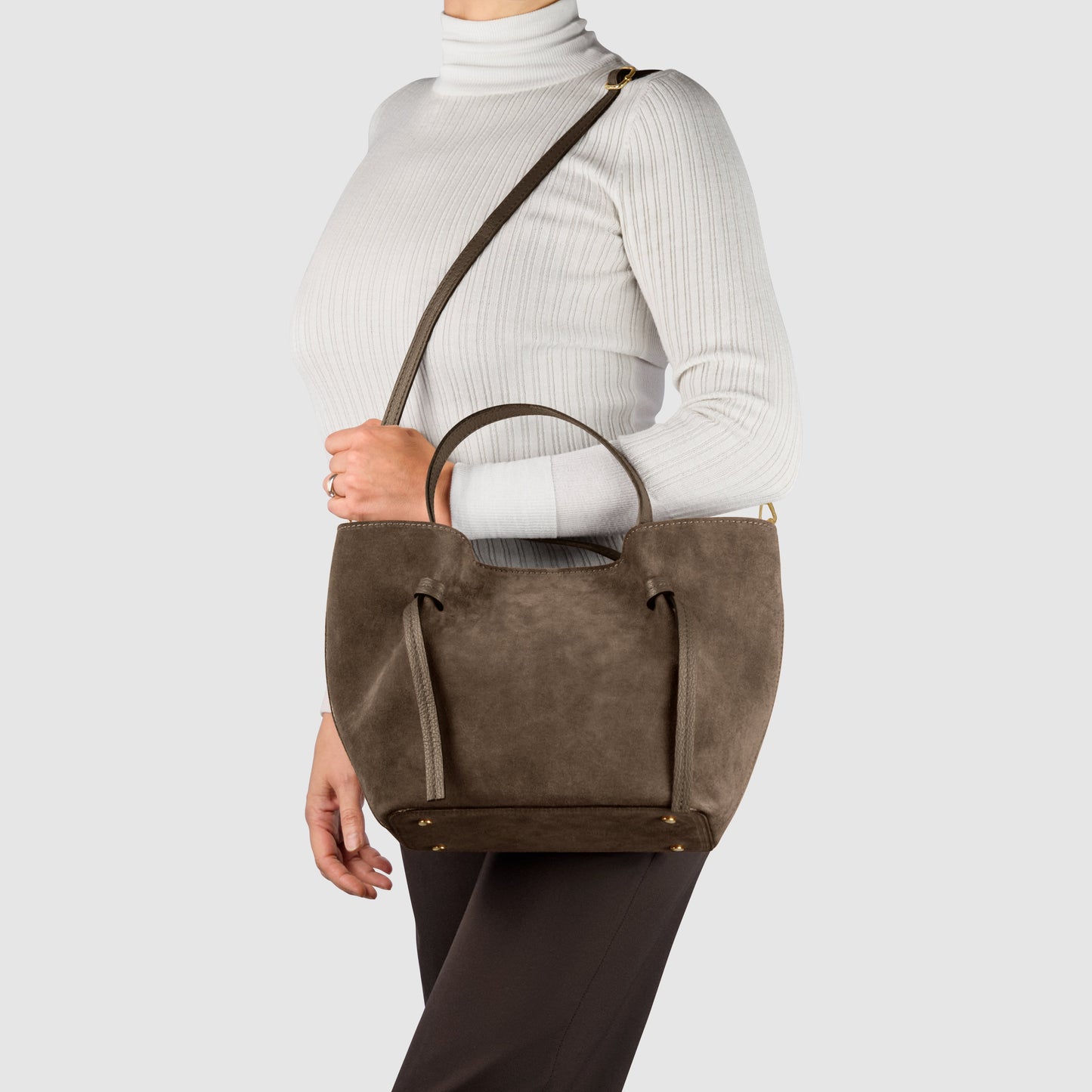 Italian Genuine Suede Tote Bag 292730