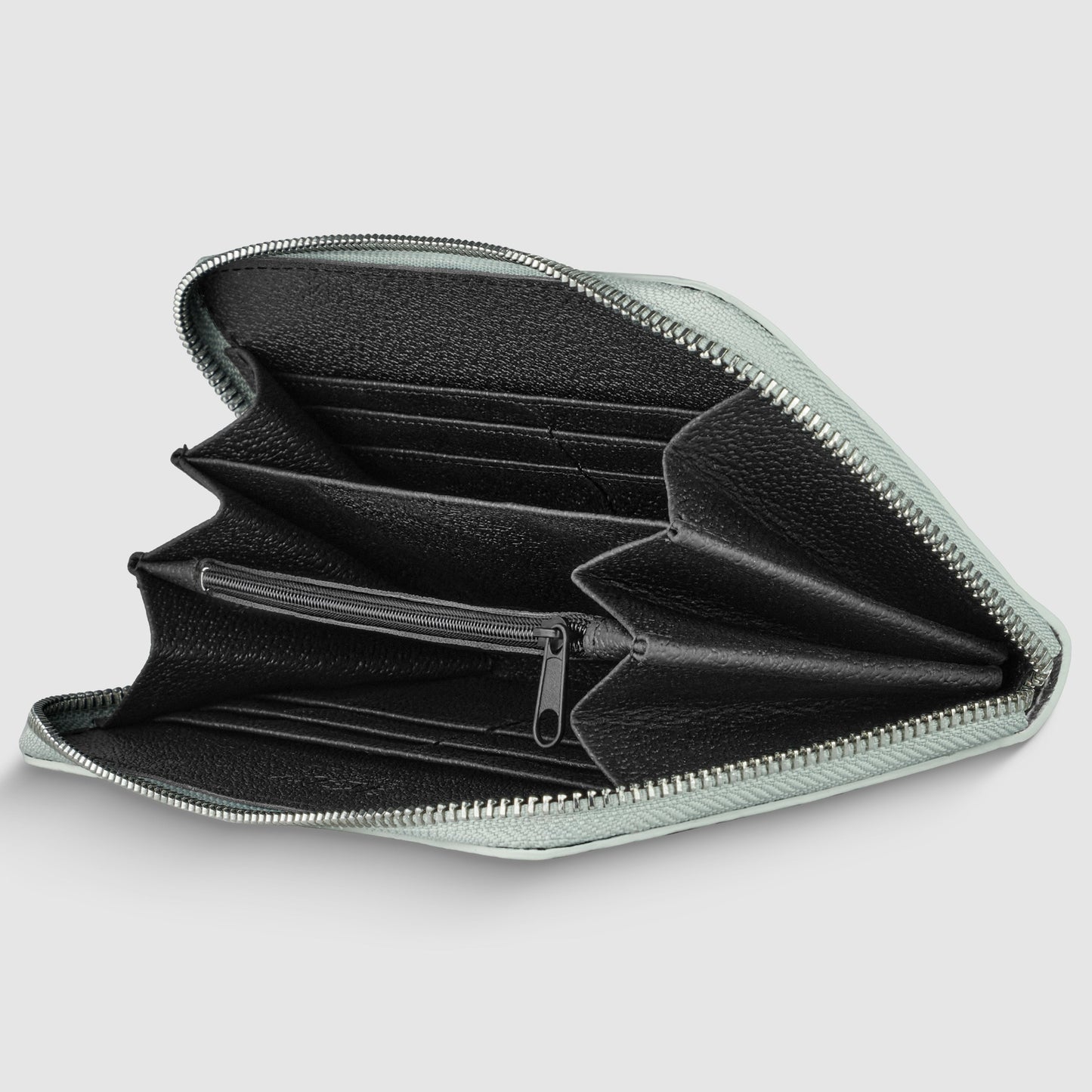 Italian Genuine Weave Metallic Suede Wallet 651088