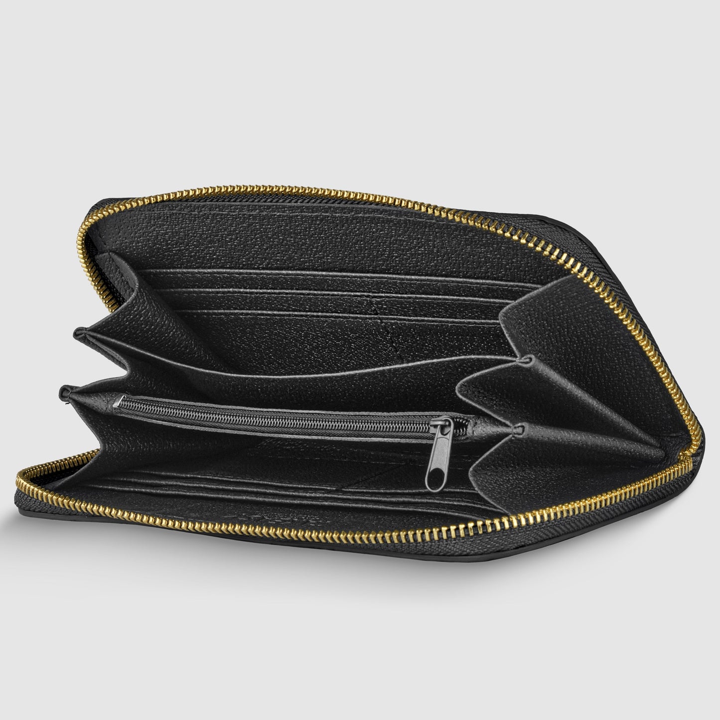 Italian Genuine Weave Metallic Suede Wallet 651088