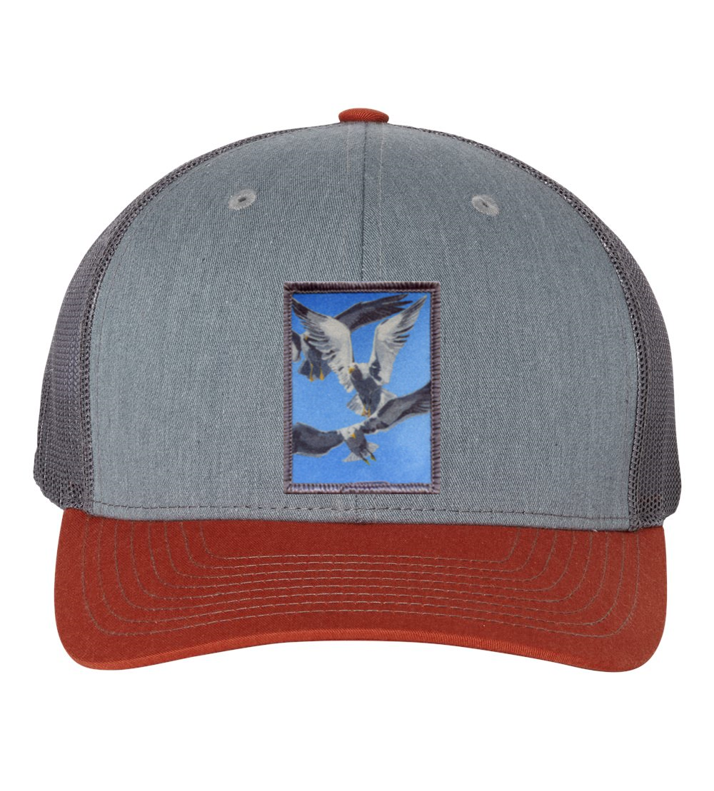 Grey/Terracotta Trucker