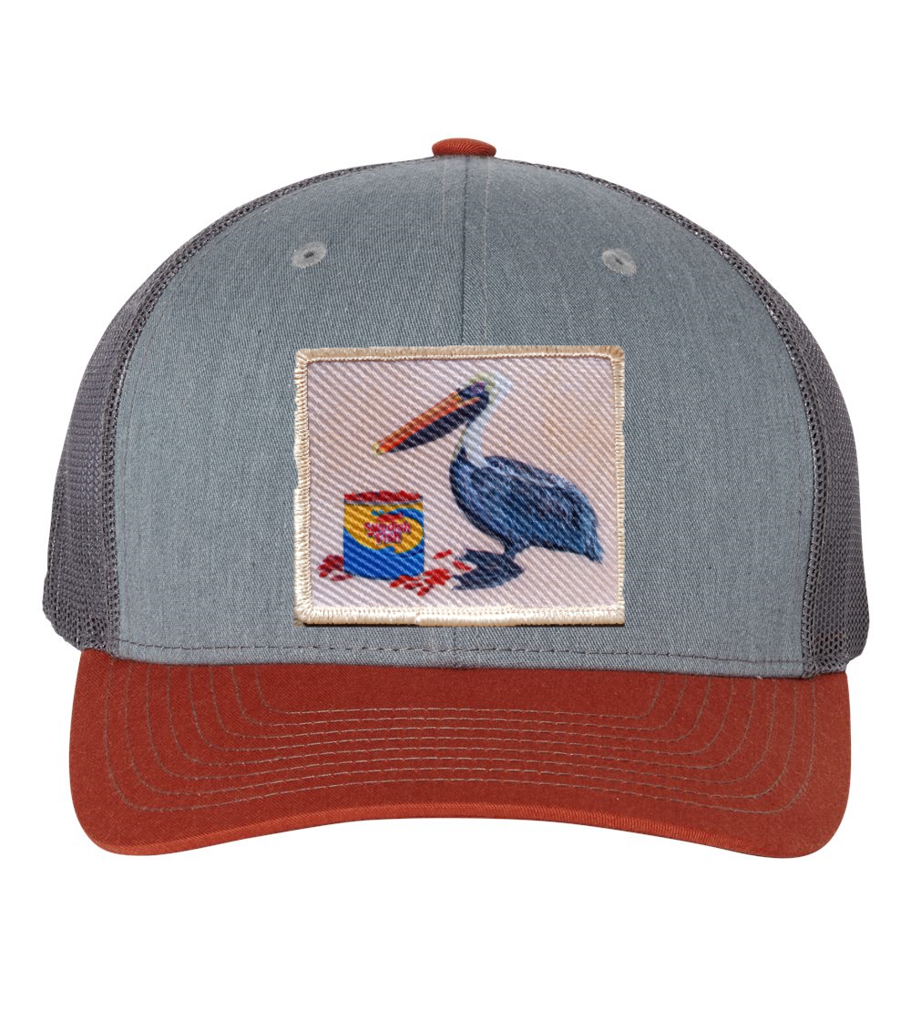 Grey/Terracotta Trucker