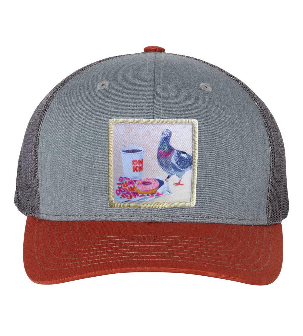 Grey/Terracotta Trucker