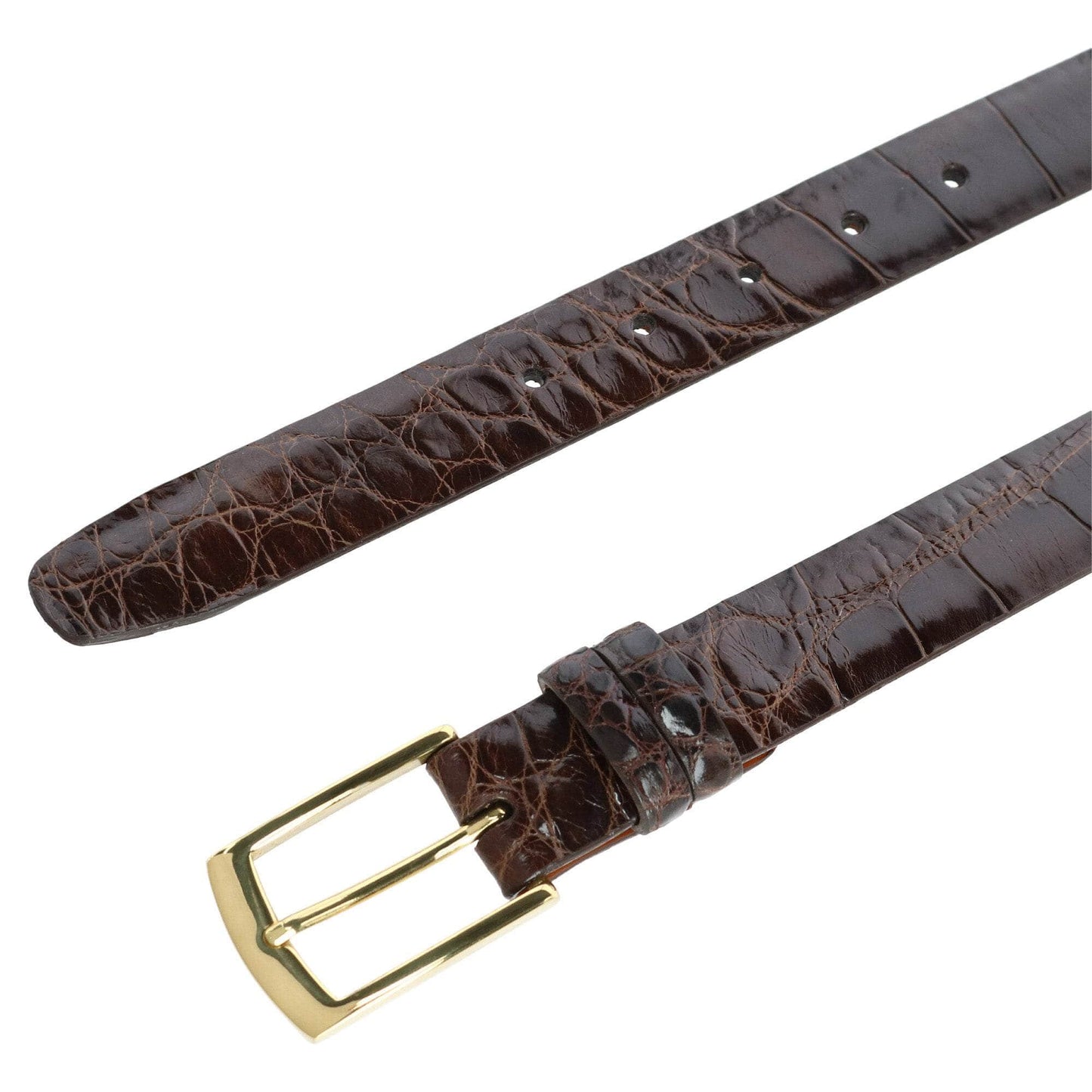 Genuine Alligator Belt (Two Buckle Set)
