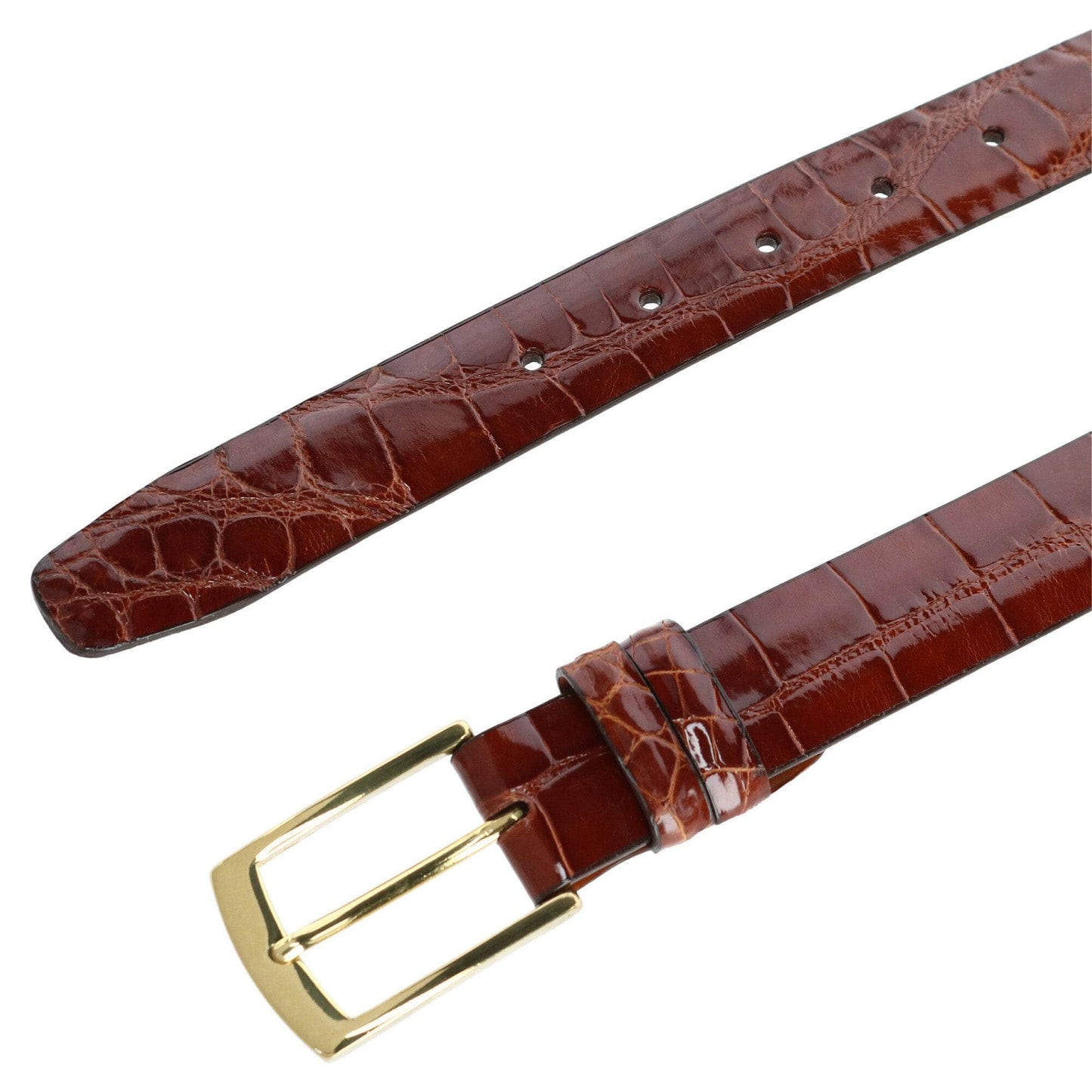 Genuine Alligator Belt (Two Buckle Set)