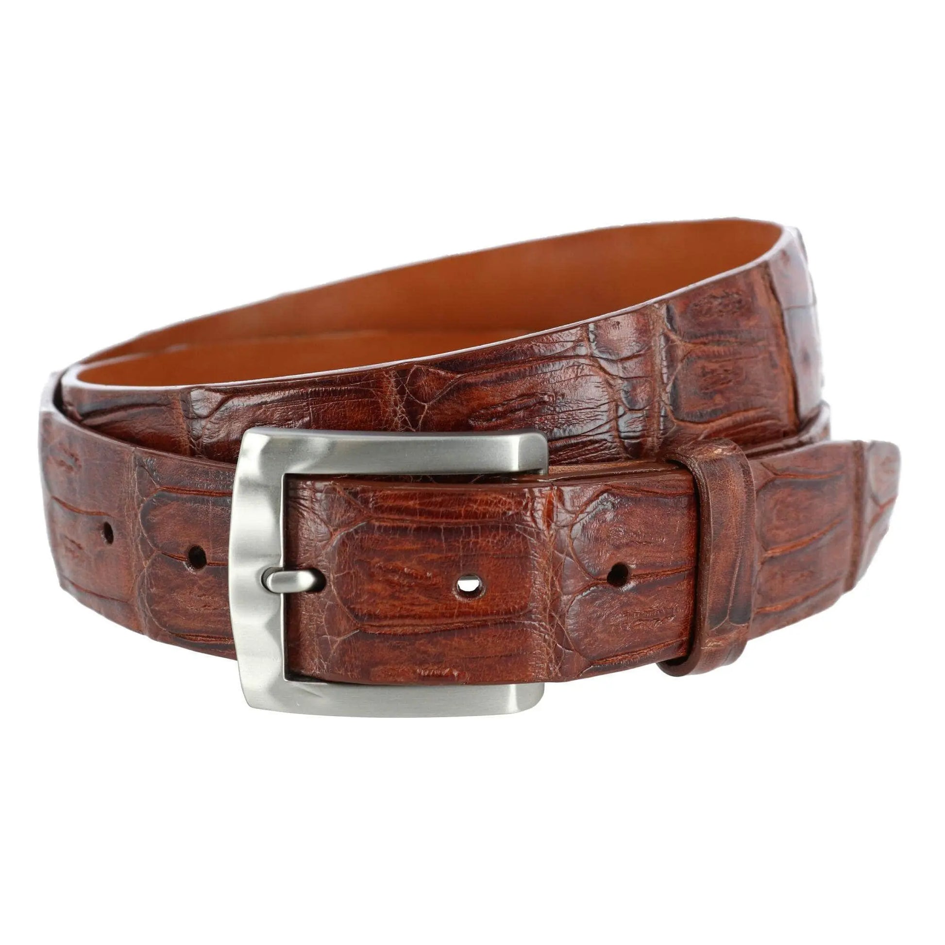 Windham 35mm Genuine Matte Crocodile Tail Belt Trafalgar Store