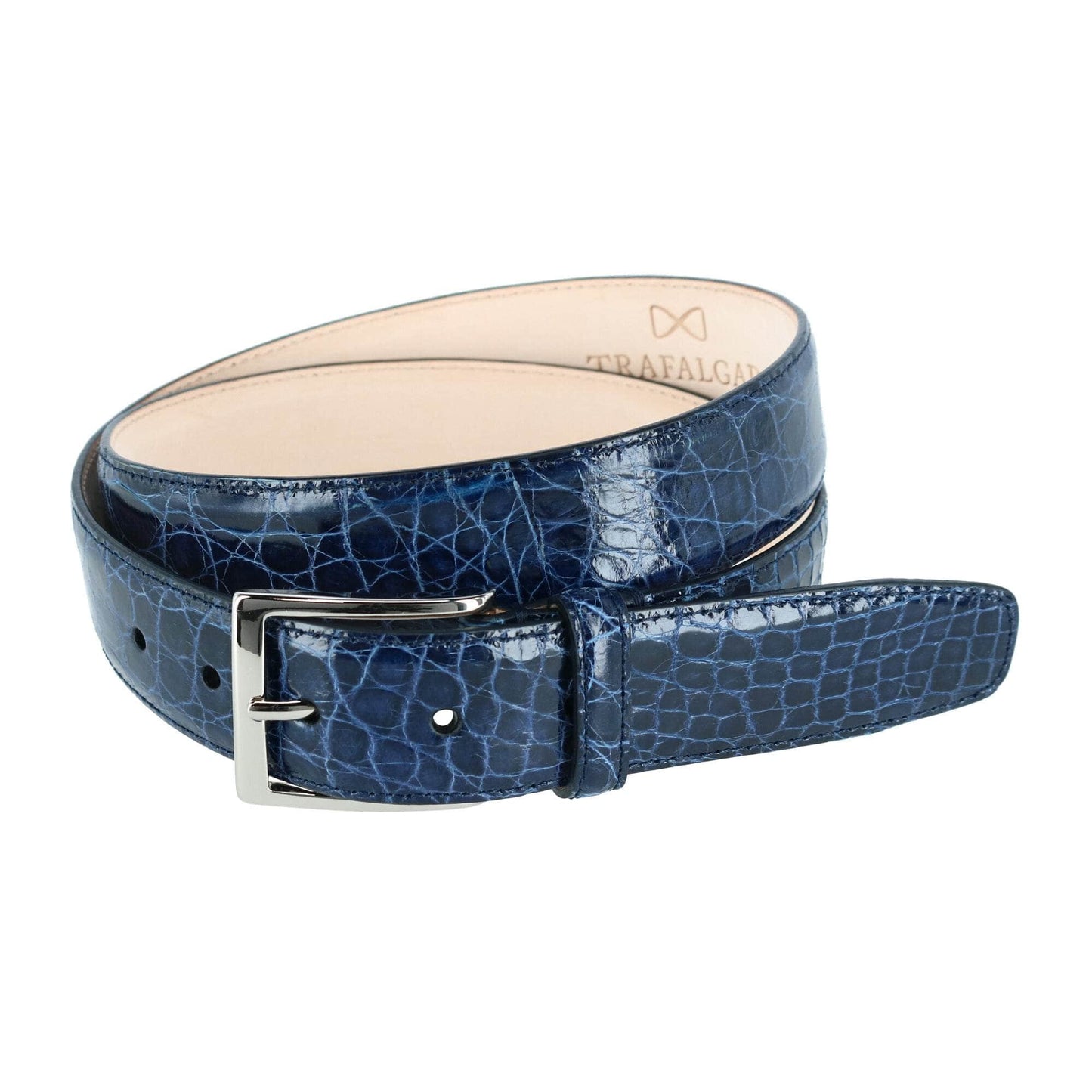 Genuine Caiman Crocodile 35mm Leather Dress Belt