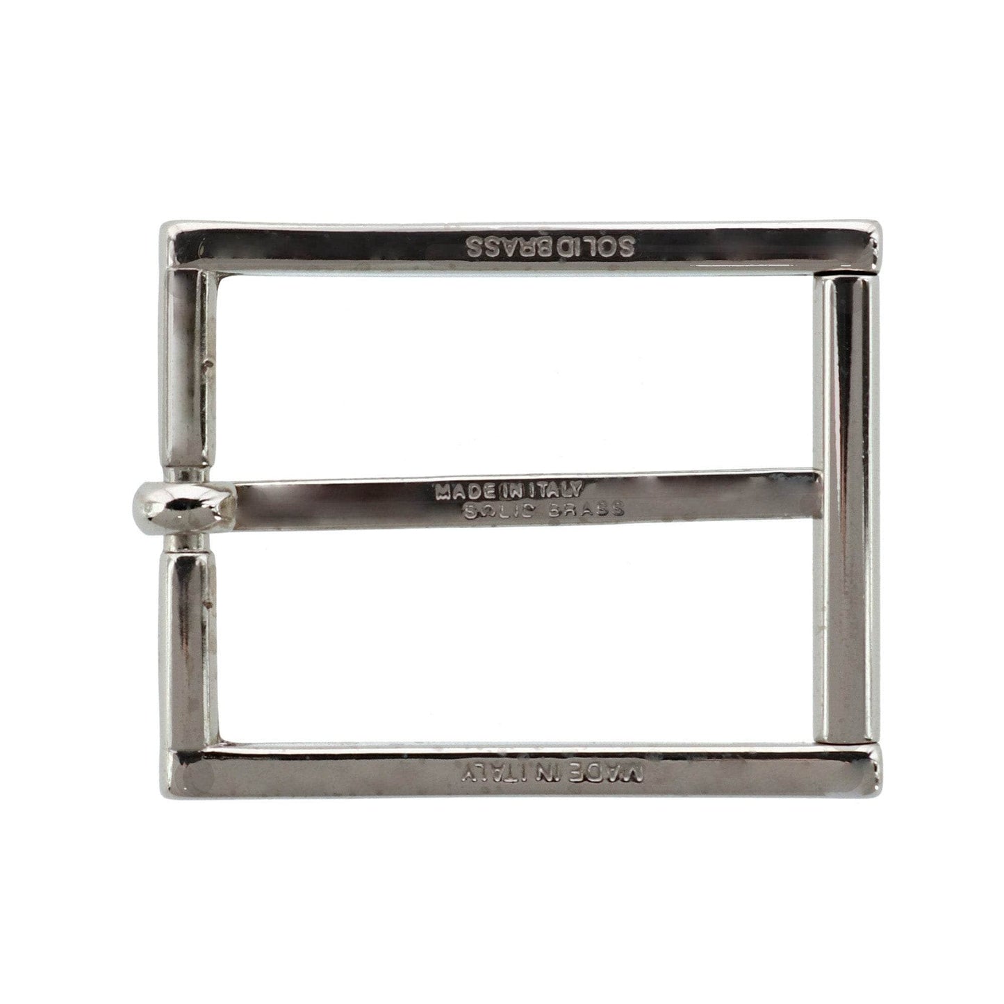 35mm Rectangular Solid Brass Roller Harness Belt Buckle
