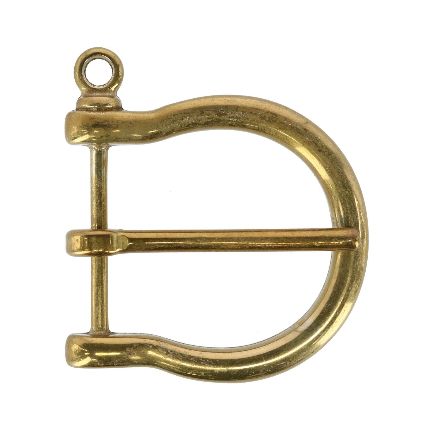35mm Distinguished Rounded Solid Brass Harness Belt Buckle