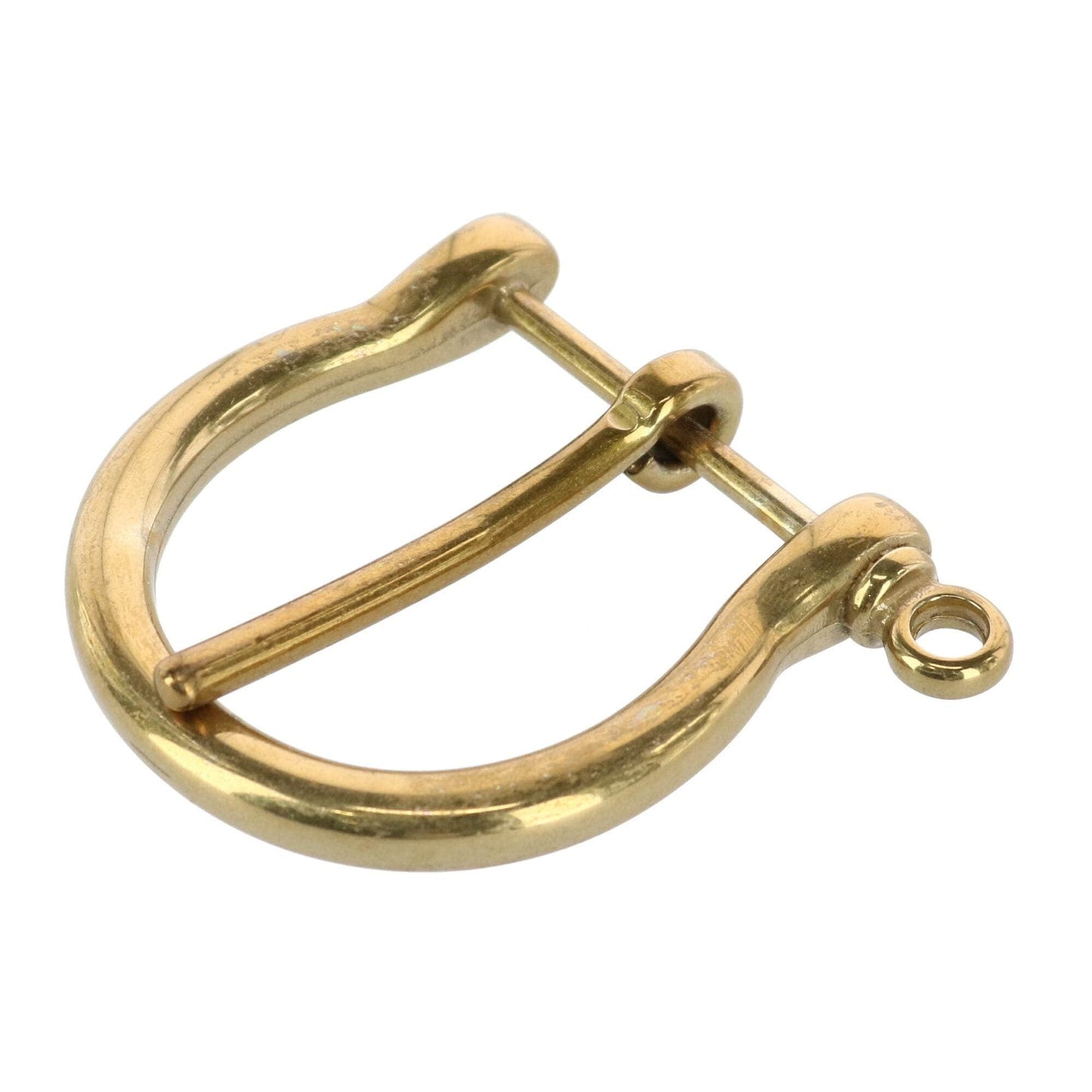 35mm Distinguished Rounded Solid Brass Harness Belt Buckle