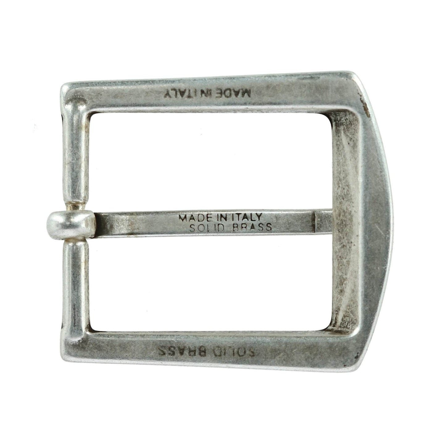 32mm Square Bubble Edge Solid Brass Harness Belt Buckle