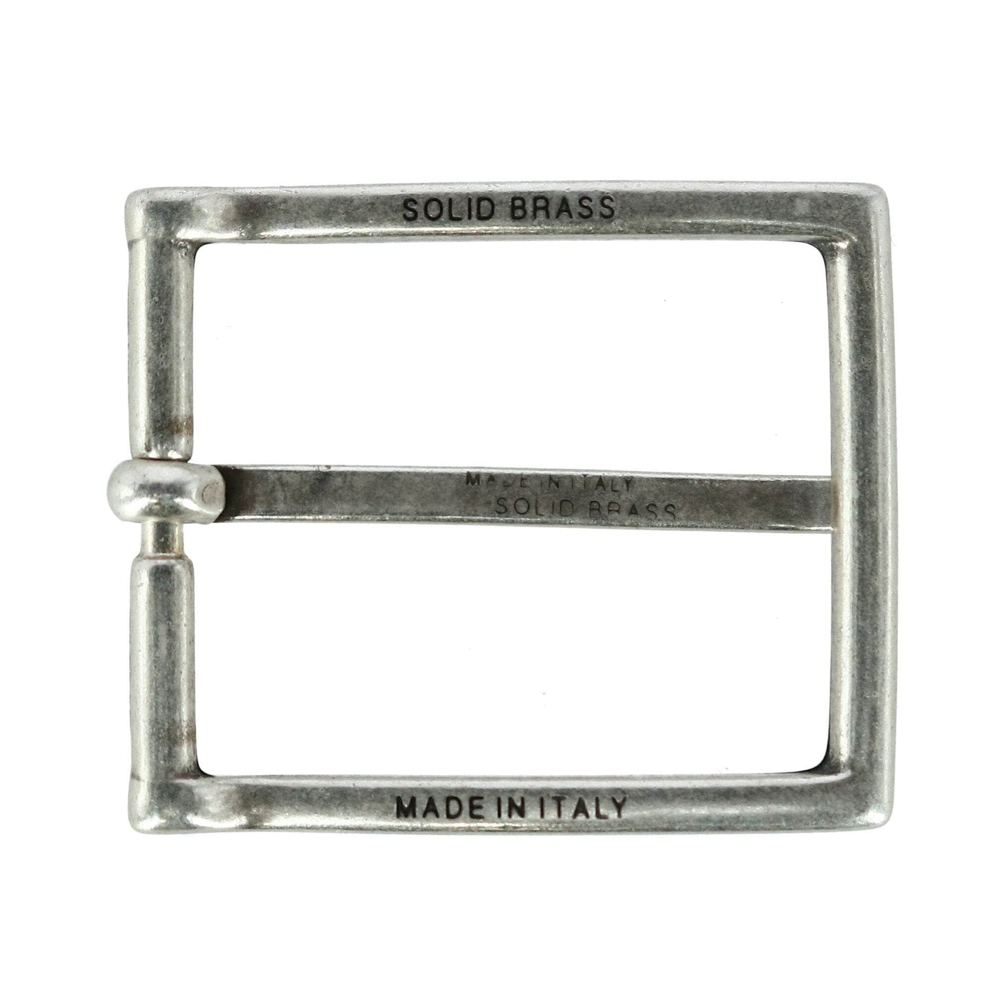 35mm Classic Solid Brass Single Pronged Harness Belt Buckle