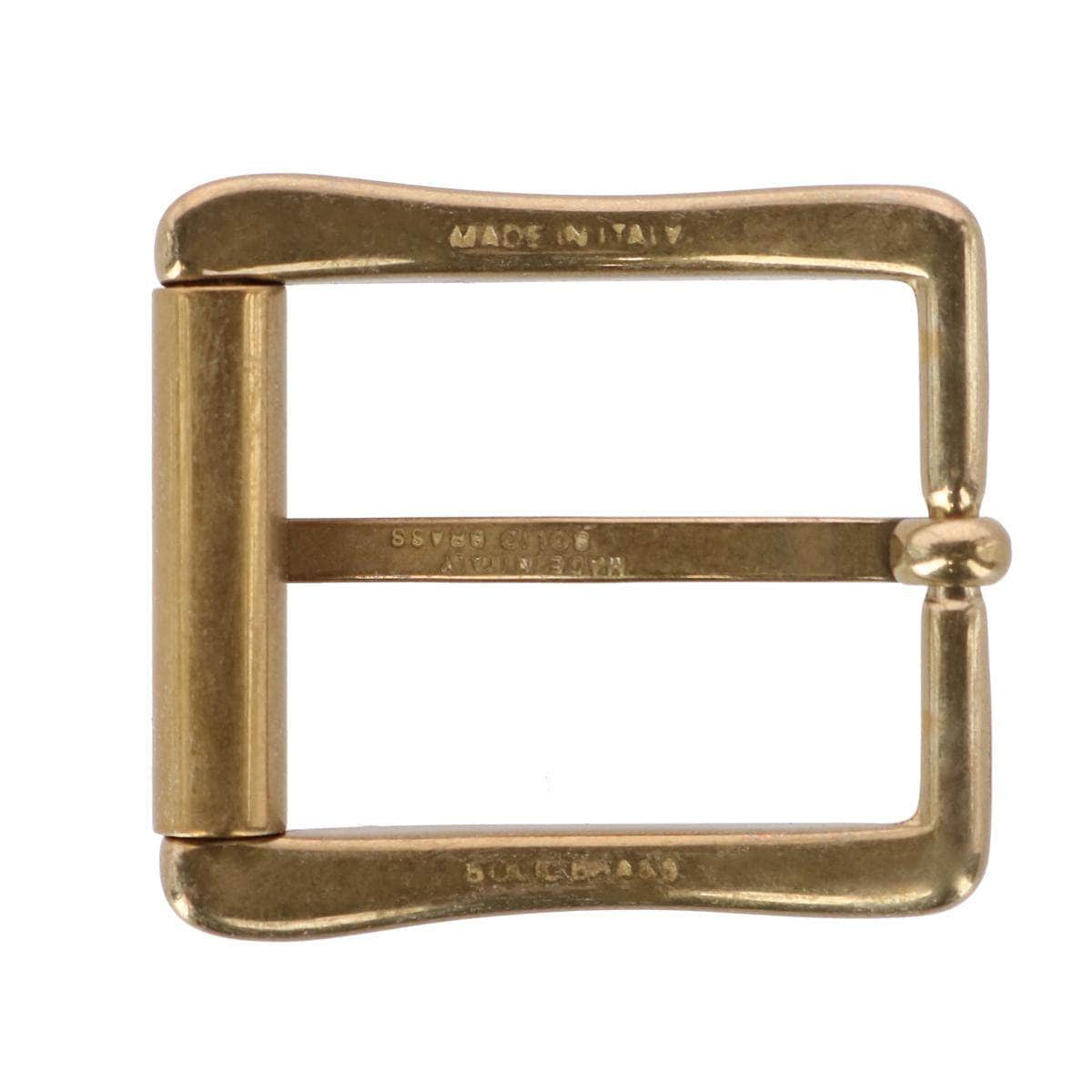 35mm Italian Brass Antique Gold Roller Buckle