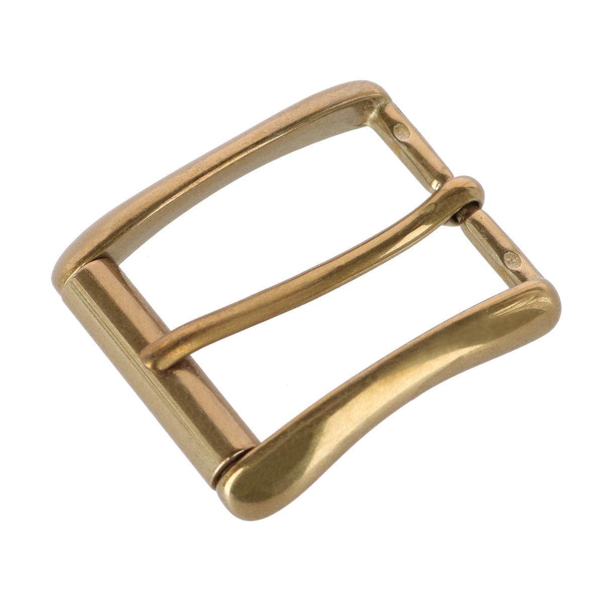 35mm Italian Brass Antique Gold Roller Buckle