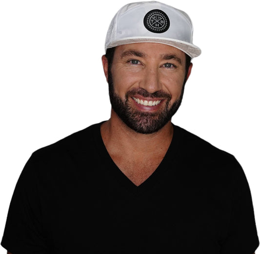 THB Hat - Flat Bill - White Camo - Laser Mesh
