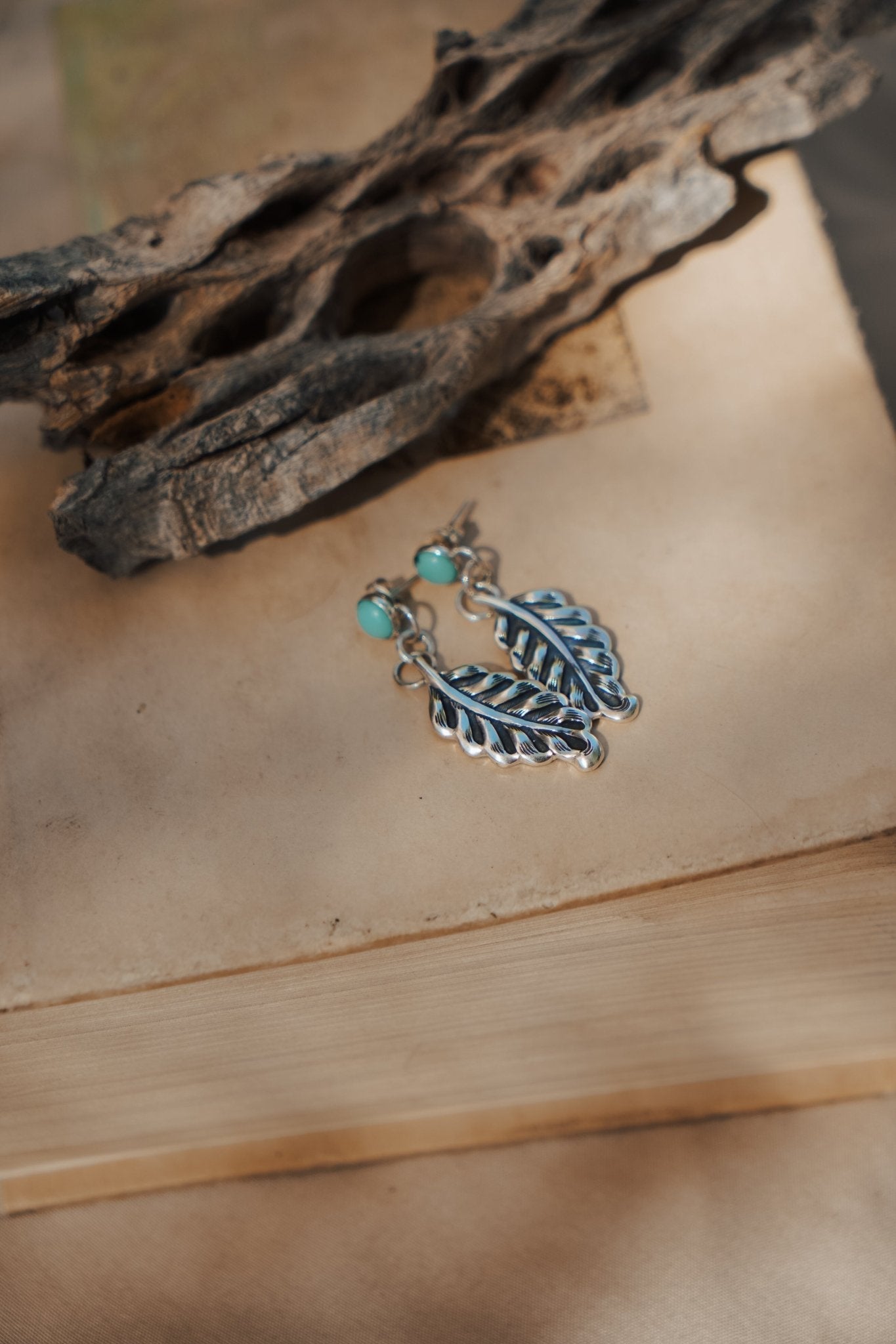 The Sky Dance Earrings in Campitos Turquoise