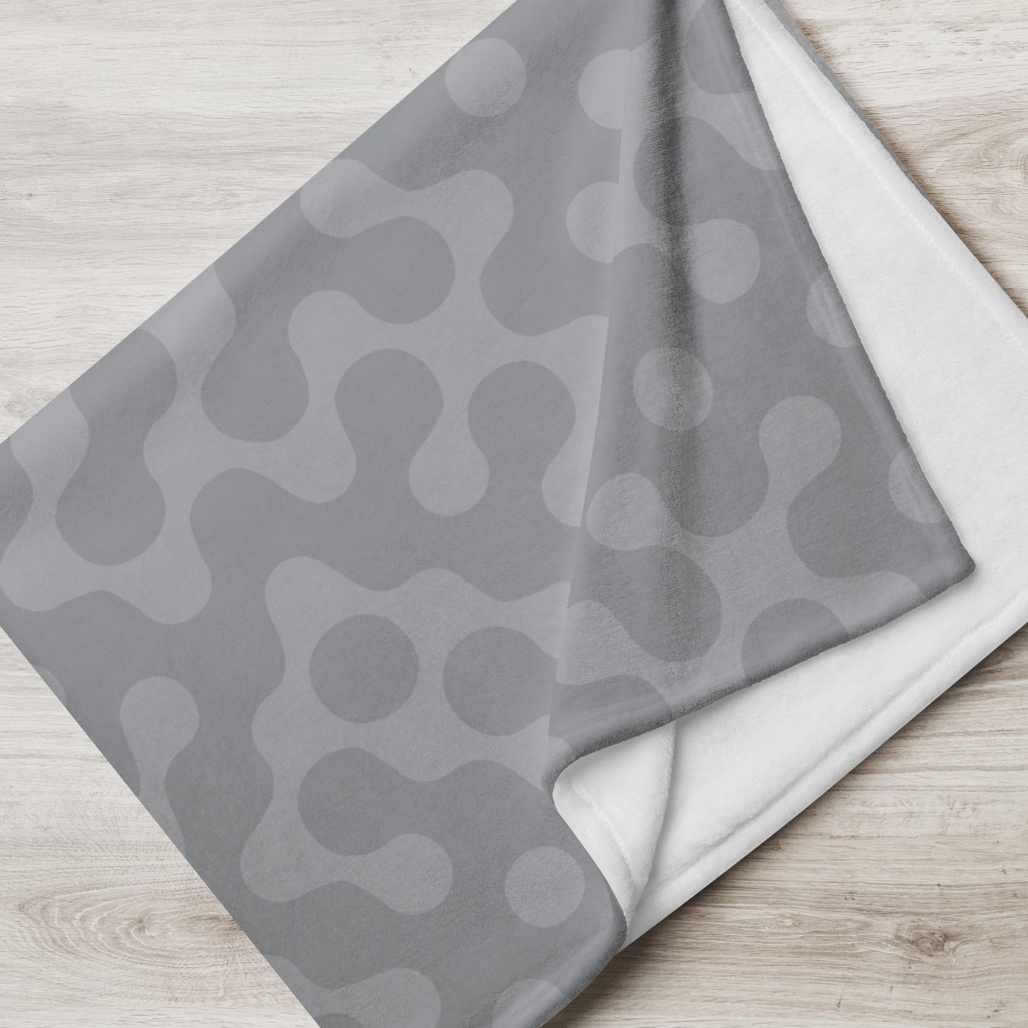 Sebastian & Clementine Gray Morphing Throw Blanket