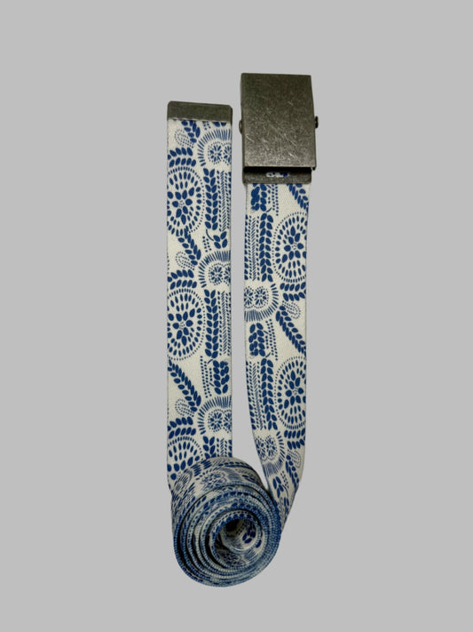 Blue Dots Belt - Small to Plus Size - Multiple Buckle Options