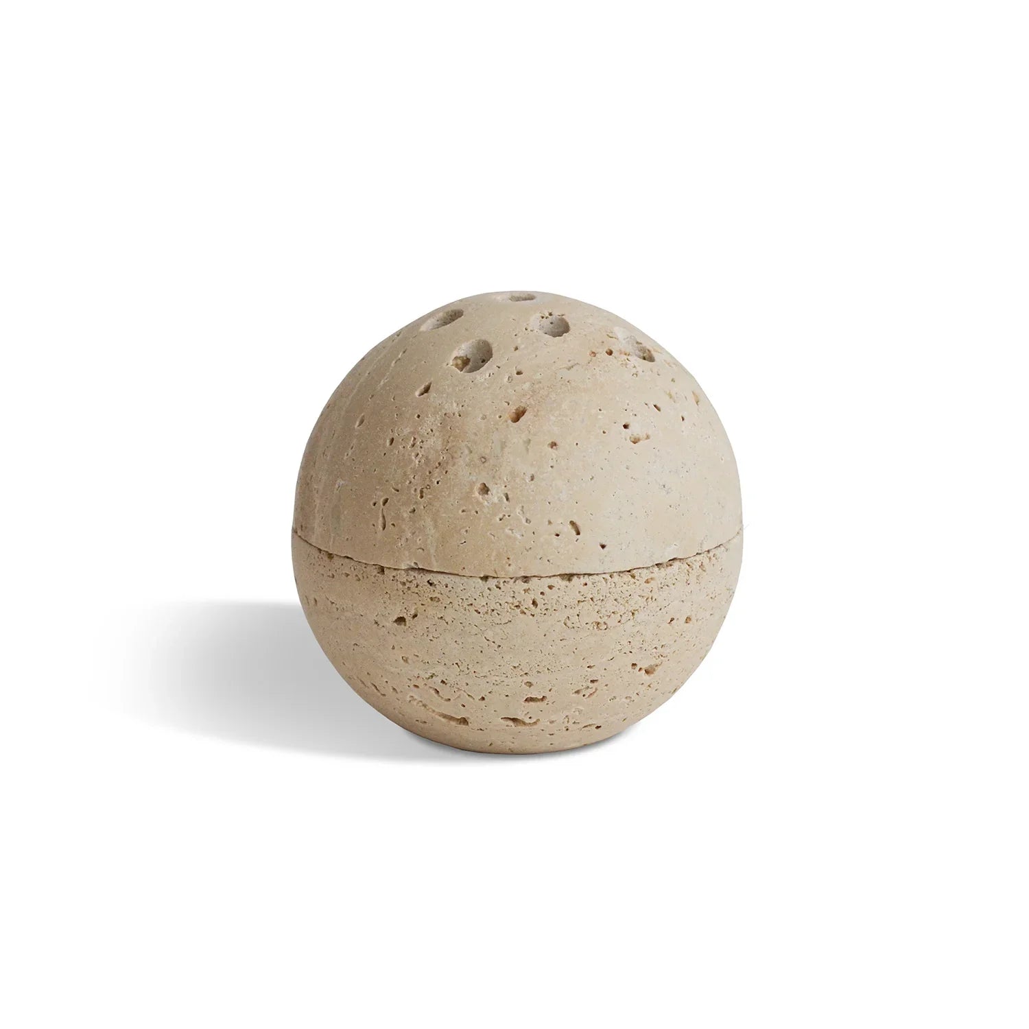 Travertine Sphere Incense & Smudging Burner – Engineered