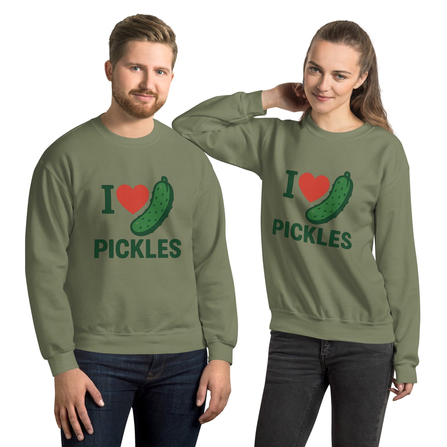 I Love Pickles Unisex Sweatshirt