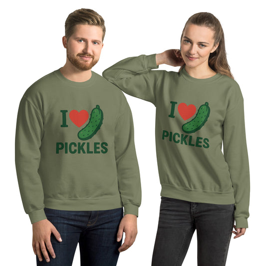 I Love Pickles Unisex Sweatshirt