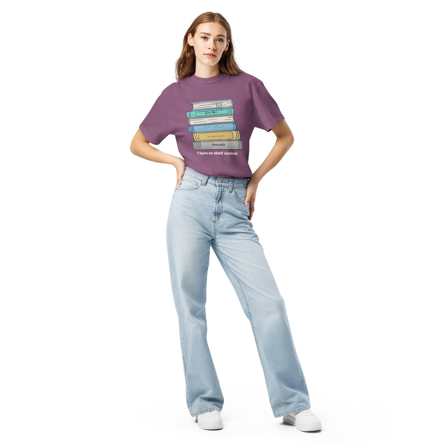 No Shelf Control Unisex garment-dyed heavyweight t-shirt