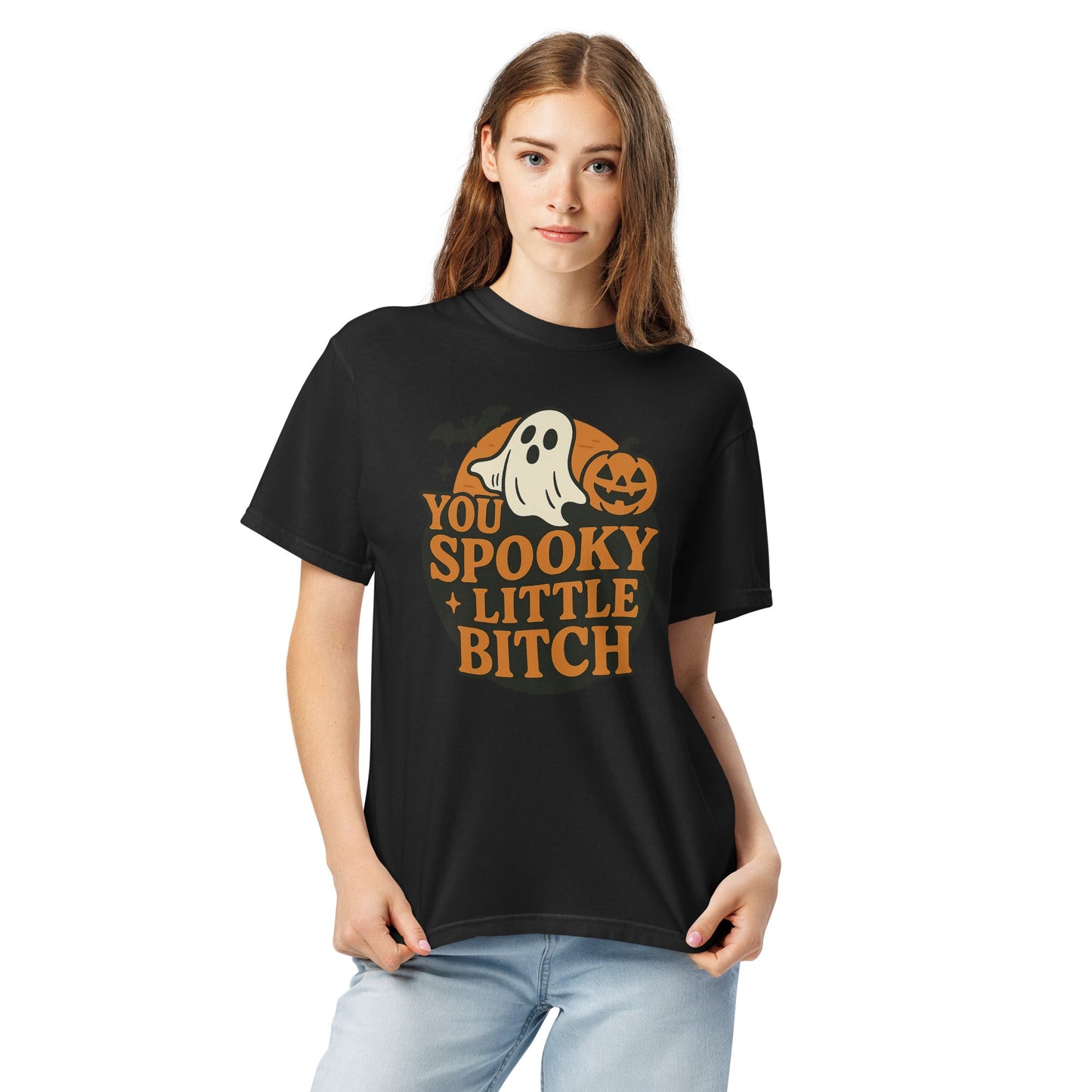 Spooky B*tch Unisex garment-dyed heavyweight t-shirt