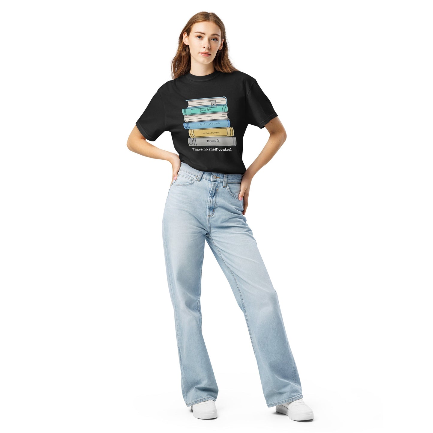 No Shelf Control Unisex garment-dyed heavyweight t-shirt