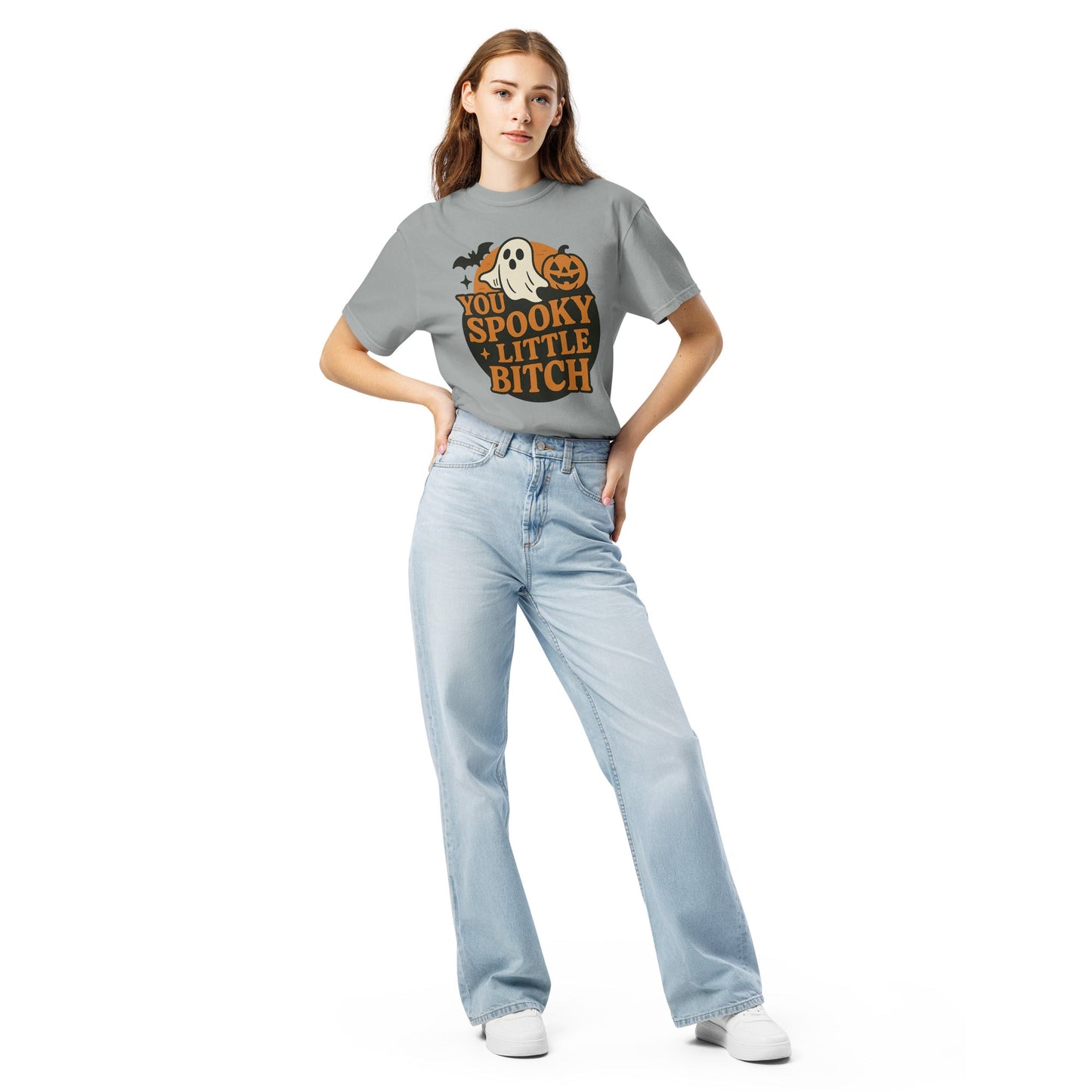 Spooky B*tch Unisex garment-dyed heavyweight t-shirt