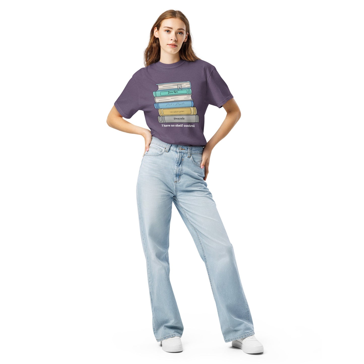 No Shelf Control Unisex garment-dyed heavyweight t-shirt