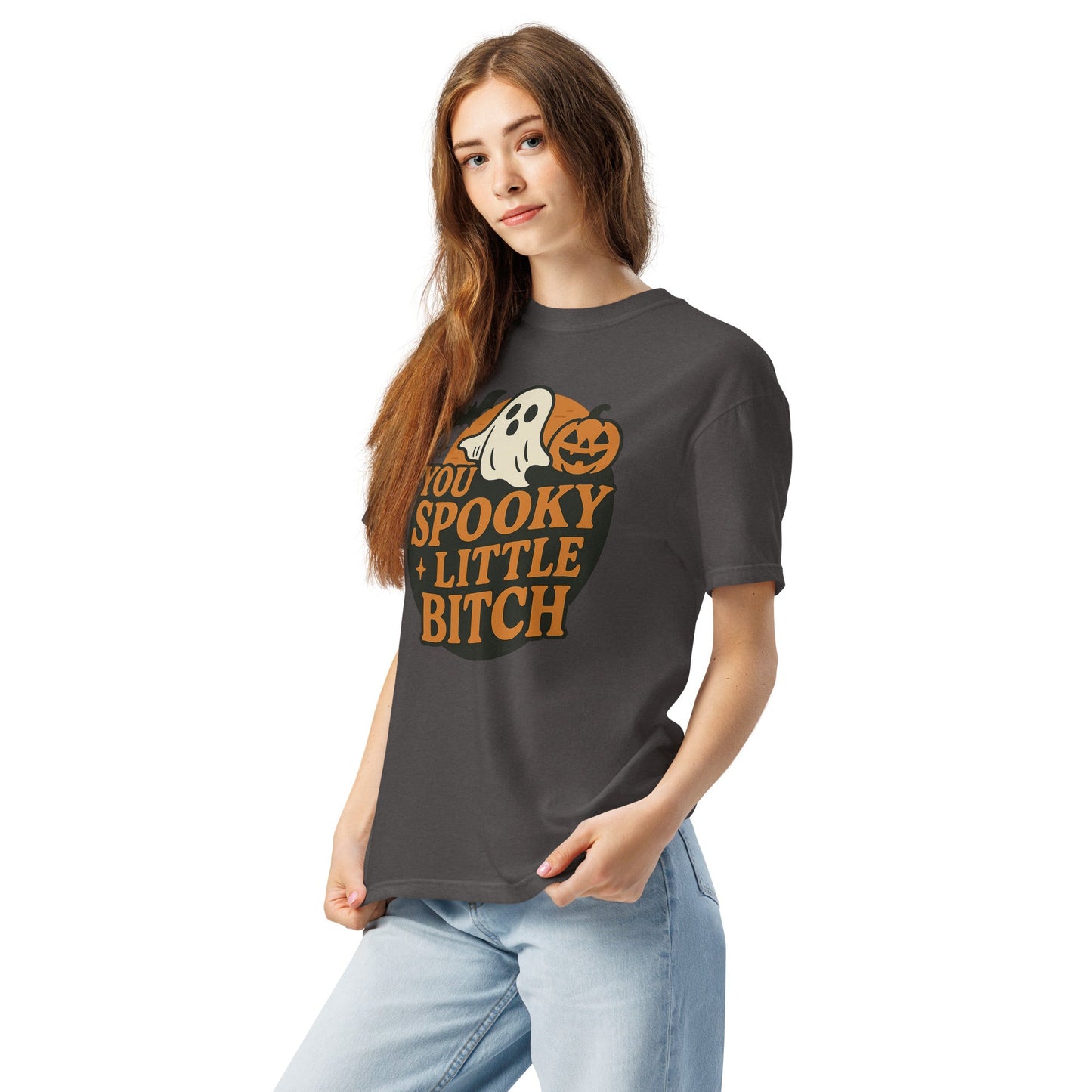 Spooky B*tch Unisex garment-dyed heavyweight t-shirt