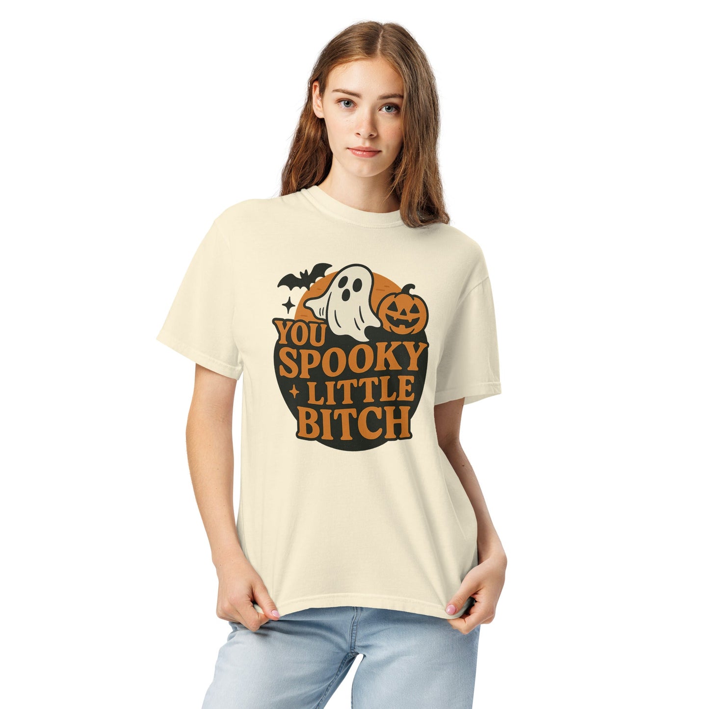 Spooky B*tch Unisex garment-dyed heavyweight t-shirt