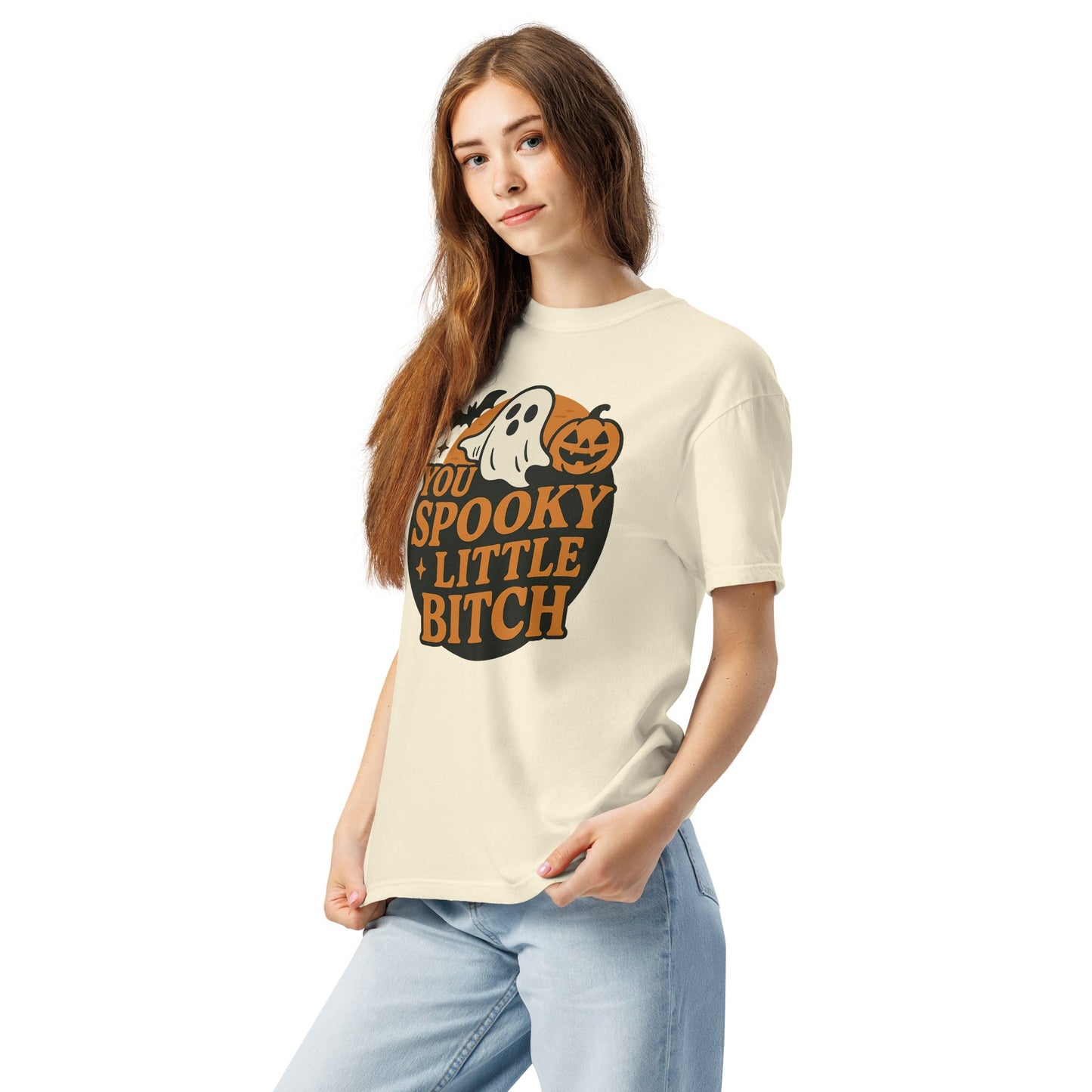 Spooky B*tch Unisex garment-dyed heavyweight t-shirt