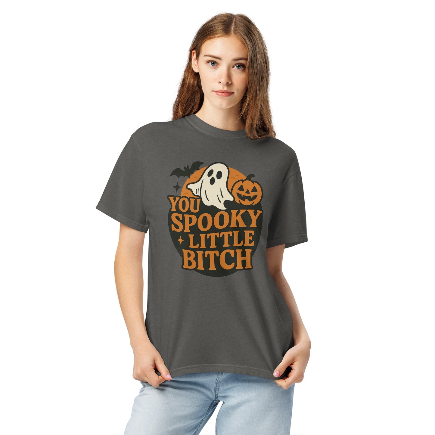Spooky B*tch Unisex garment-dyed heavyweight t-shirt