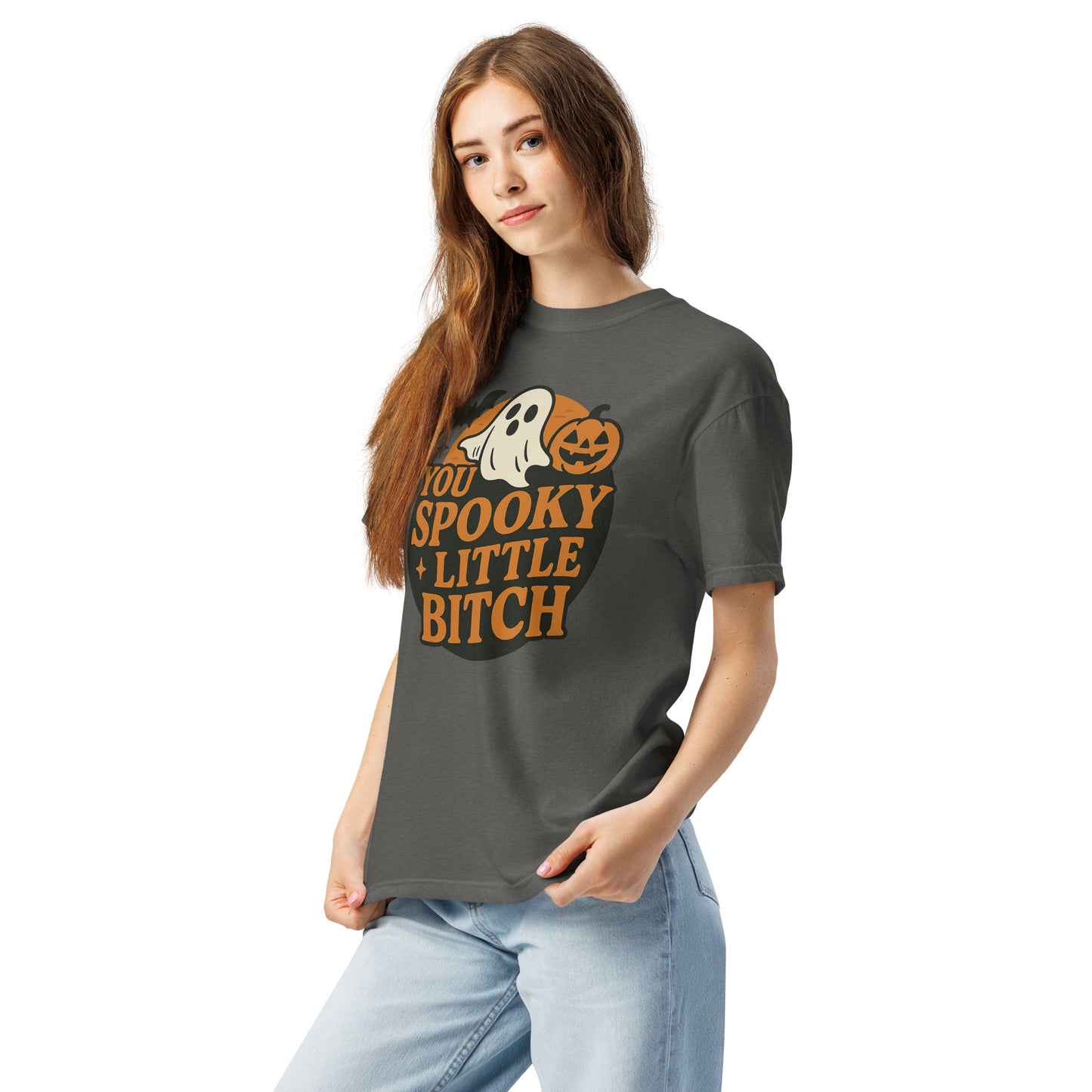 Spooky B*tch Unisex garment-dyed heavyweight t-shirt