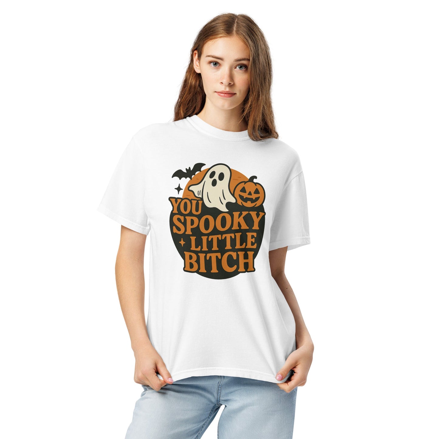 Spooky B*tch Unisex garment-dyed heavyweight t-shirt