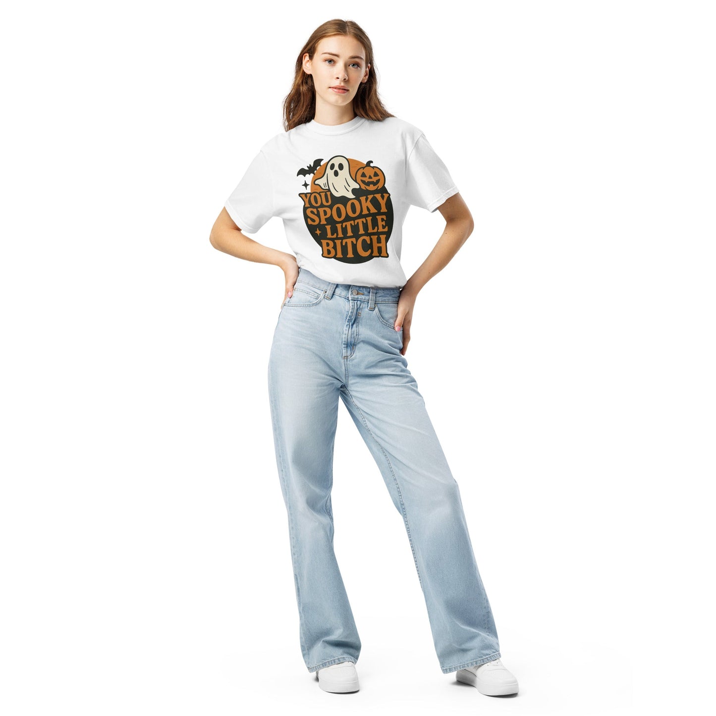 Spooky B*tch Unisex garment-dyed heavyweight t-shirt