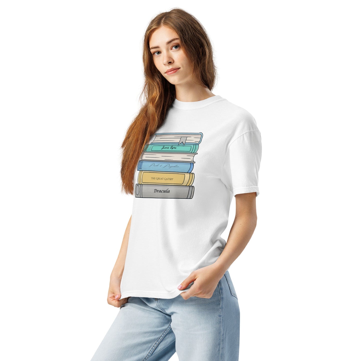 No Shelf Control Unisex garment-dyed heavyweight t-shirt