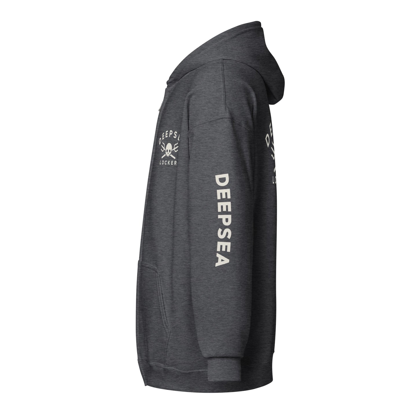 DEEPSEA Skull Trident Unisex heavy blend zip hoodie