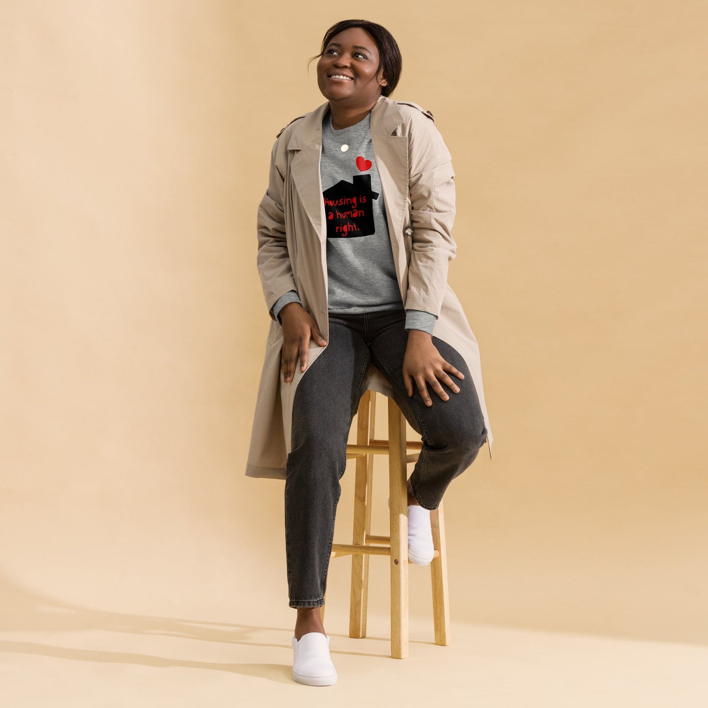 Housing is a Human Right Crewneck Sweatshirt
