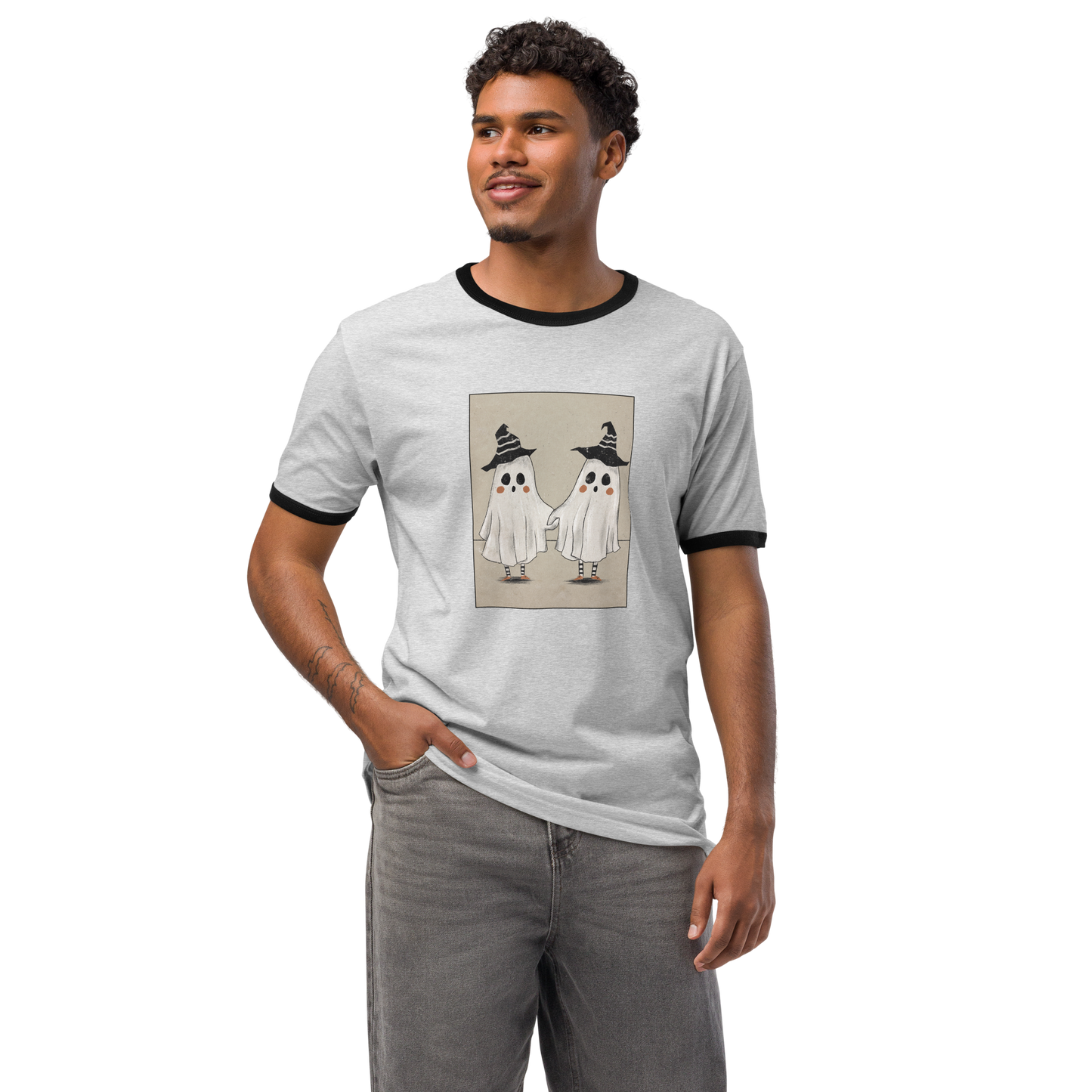 Boo Buddies Unisex ringer t-shirt