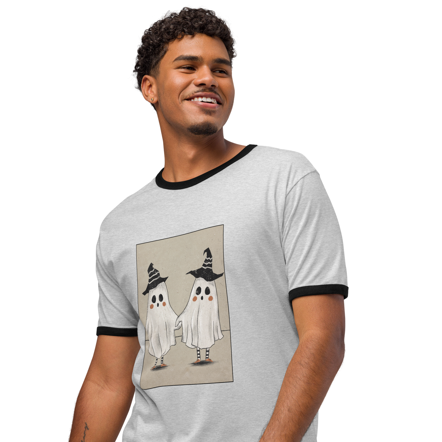 Boo Buddies Unisex ringer t-shirt