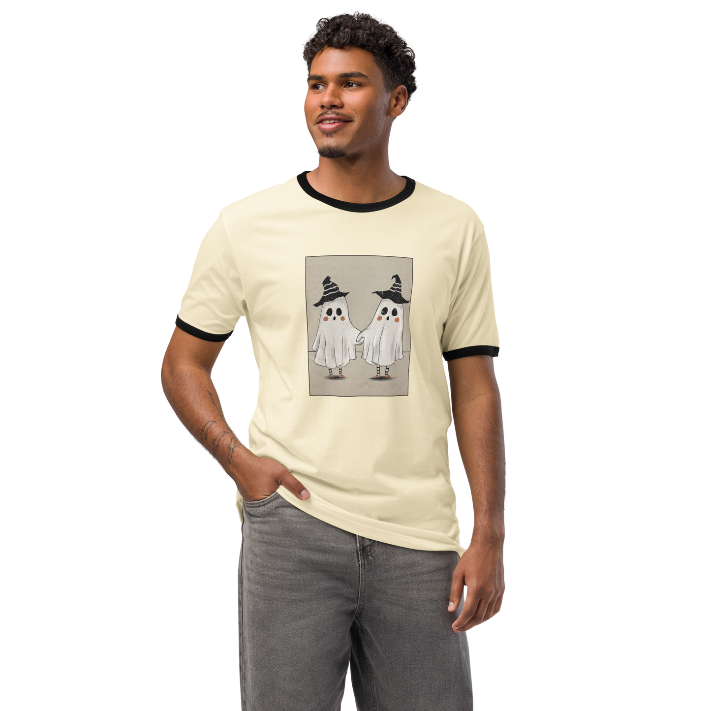 Boo Buddies Unisex ringer t-shirt