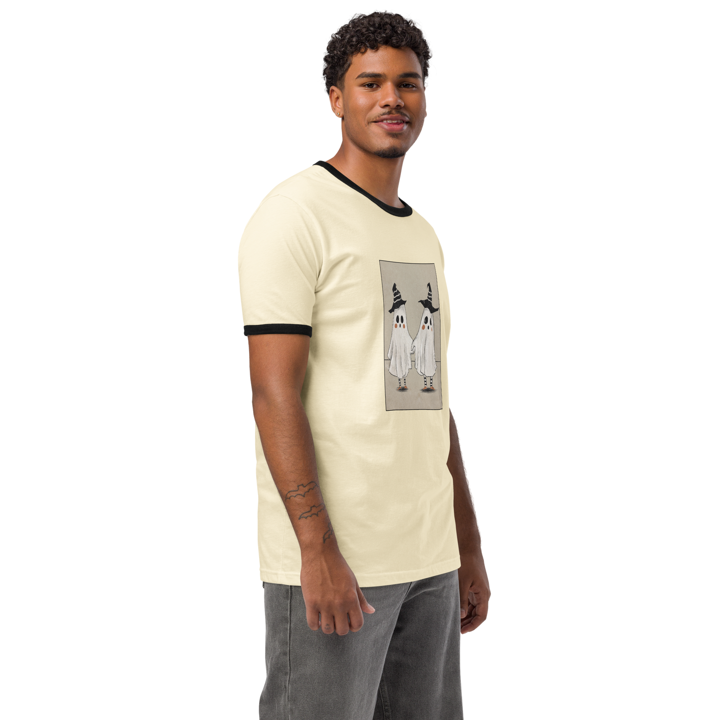 Boo Buddies Unisex ringer t-shirt