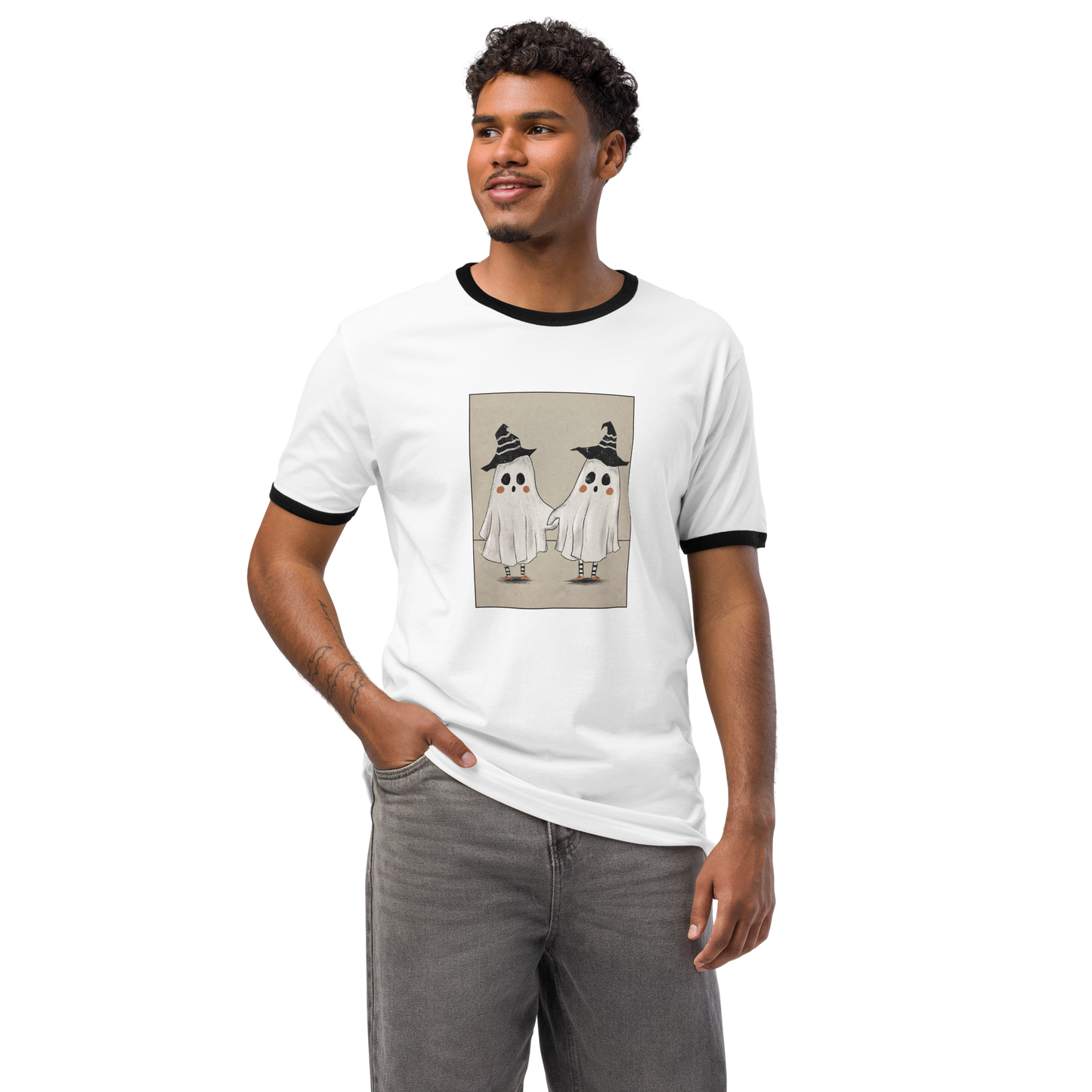 Boo Buddies Unisex ringer t-shirt