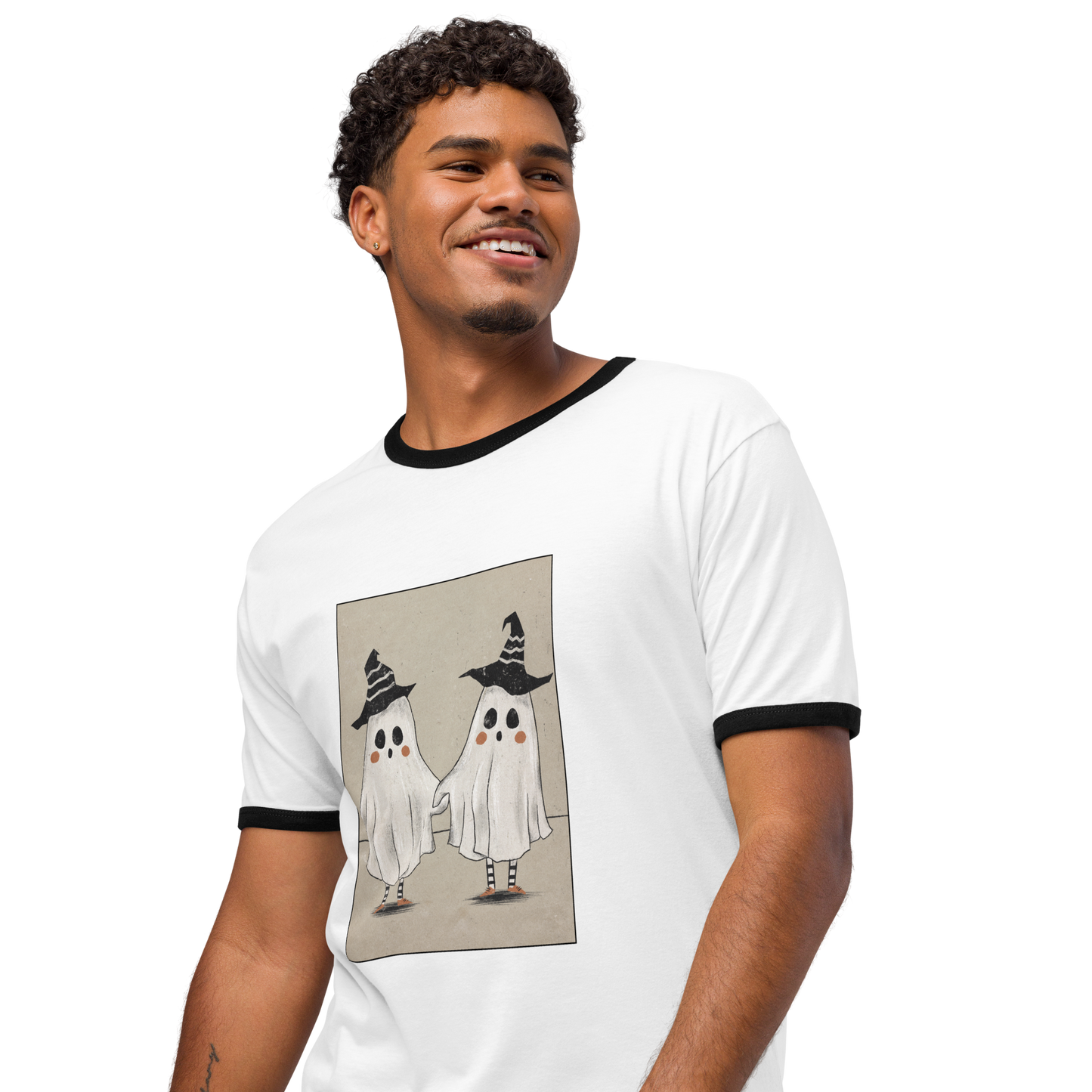 Boo Buddies Unisex ringer t-shirt